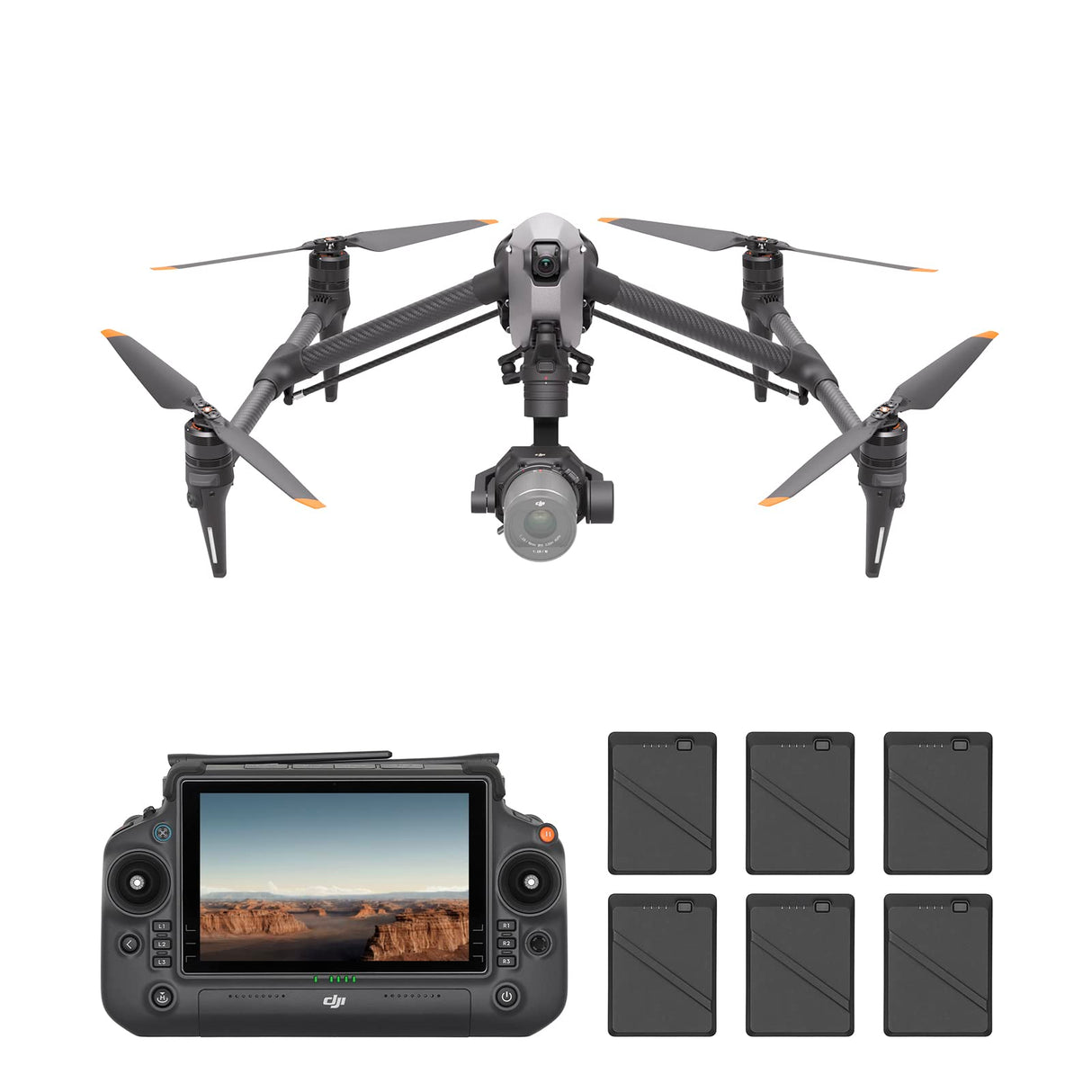 DJI - Pack estándar Inspire 3, ProRes Raw/CDNG 8K de fotograma Completo, cámara FPV Ultra Gran Angular de visión Nocturna de 1/1.8", Doble configuración de la Estructura, transmisión de vídeo O3 Pro