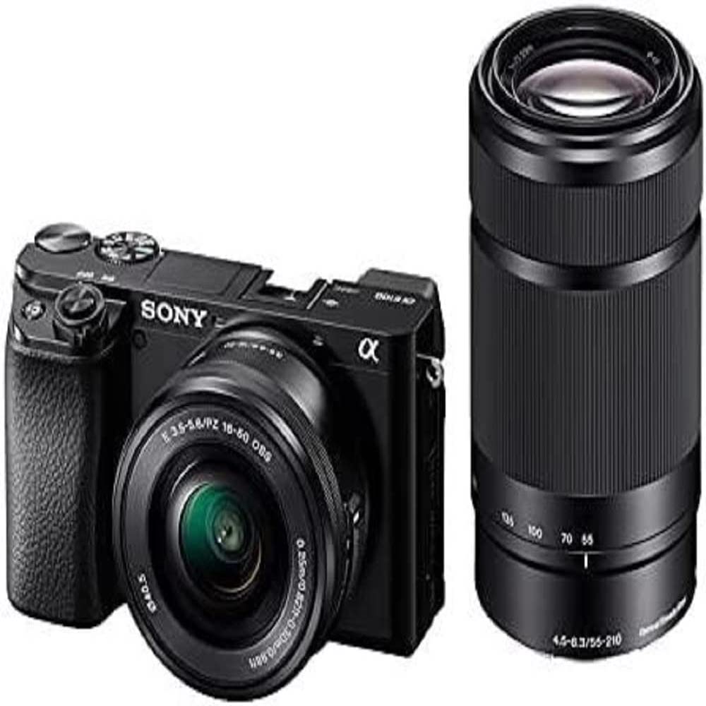 Sony ILCE6100YB.CEC Alpha 6100 Cámara Evil APS-C con Objetivos Zoom, Color Negro, Sin Tarjeta