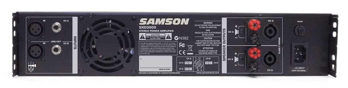 Samson ETAPA DE POTENCIA SXD3000 2x450W 4-OHM