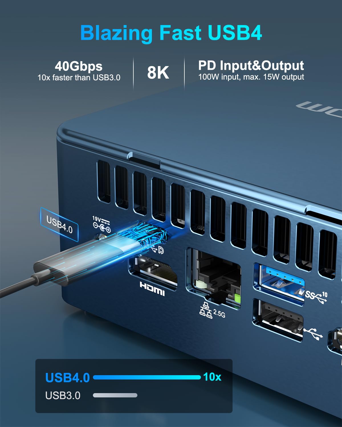 GEEKOM Mini PC Gaming IT13, NUC 13 i9-13900H (20 Threads, 24MB Cache, MAX 5,40 GHz), 32GB und 2TB PCIe 4.0 SSD Desktop Computadora, Windows 11 Pro | USB4 | Wi-Fi 6E | 8K UHD