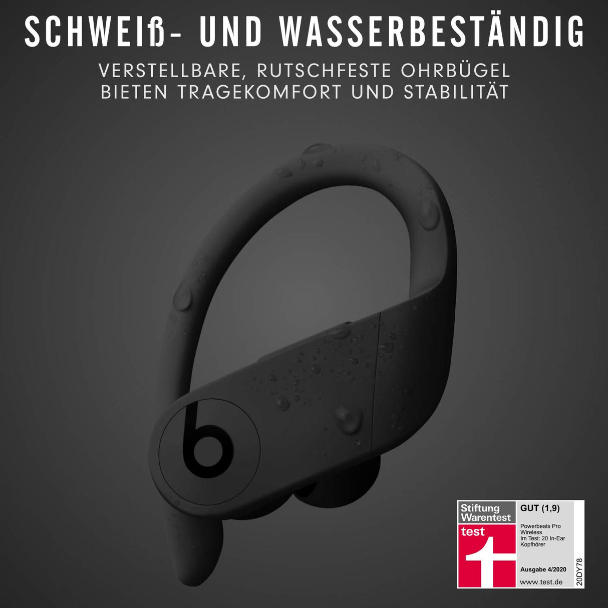 Beats by Dr. Dre Powerbeats Pro, Auriculares Totalmente Inalámbricos, Bluetooth NFC, Talla Única, Negro