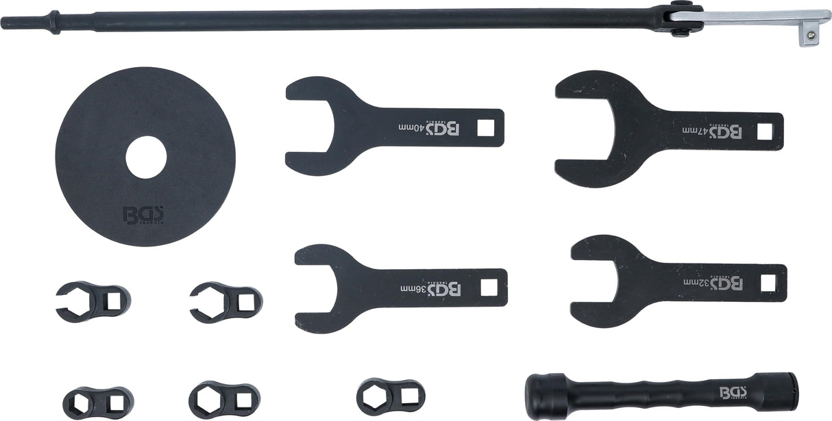 BGS 74595 | Juego de desbloqueo para llave de impacto | para martillo neumático | 12 piezas