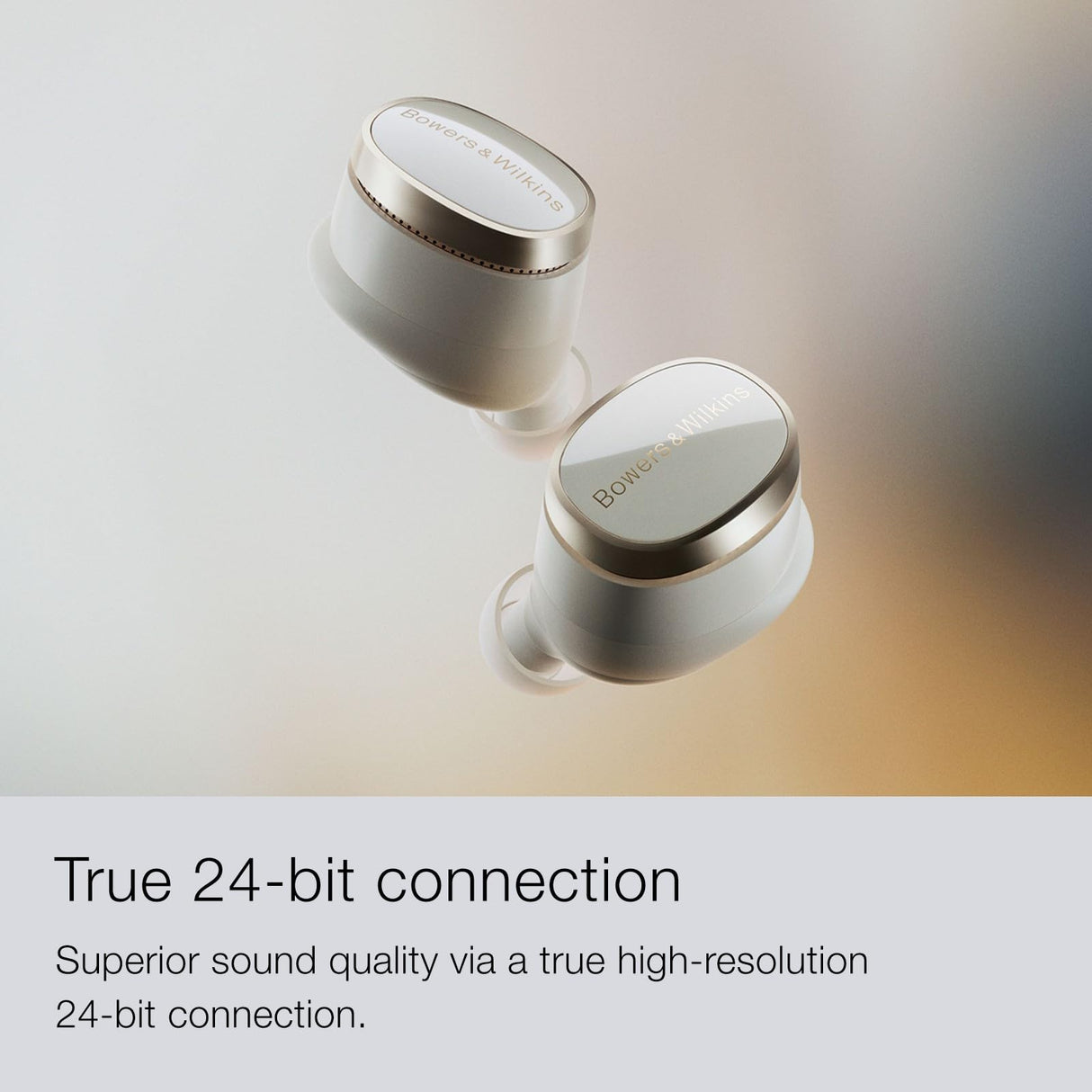 Bowers & Wilkins Pi8 Auriculares inalámbricos True Wireless con Bluetooth, AptX, cancelación de Ruido Activa (ANC) y micrófonos Integrados - Dove White
