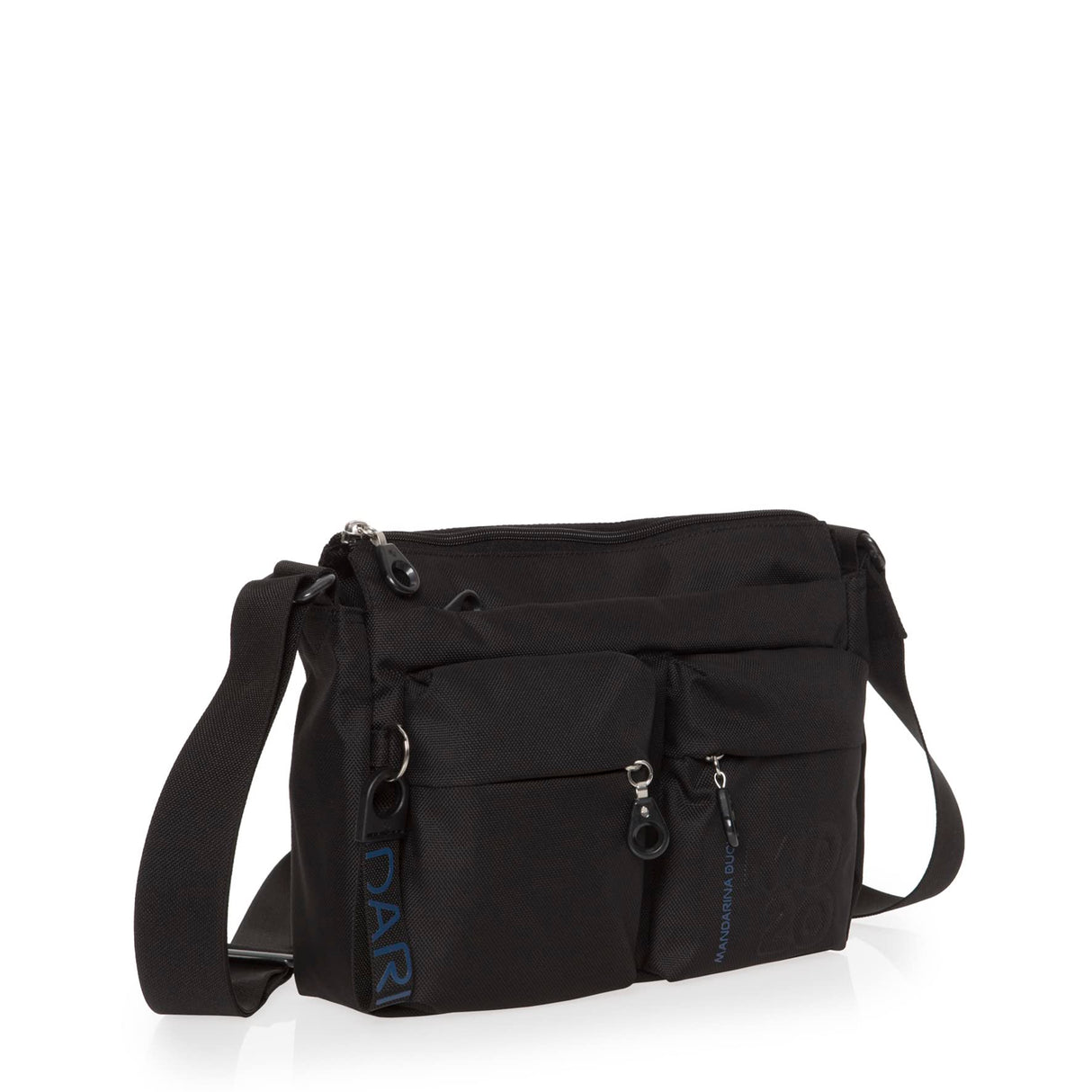 Mandarina Duck MD 20 P10QMTX5, Bolso Bandolera para Mujer, Black, 28x18x9 (L x H x W)