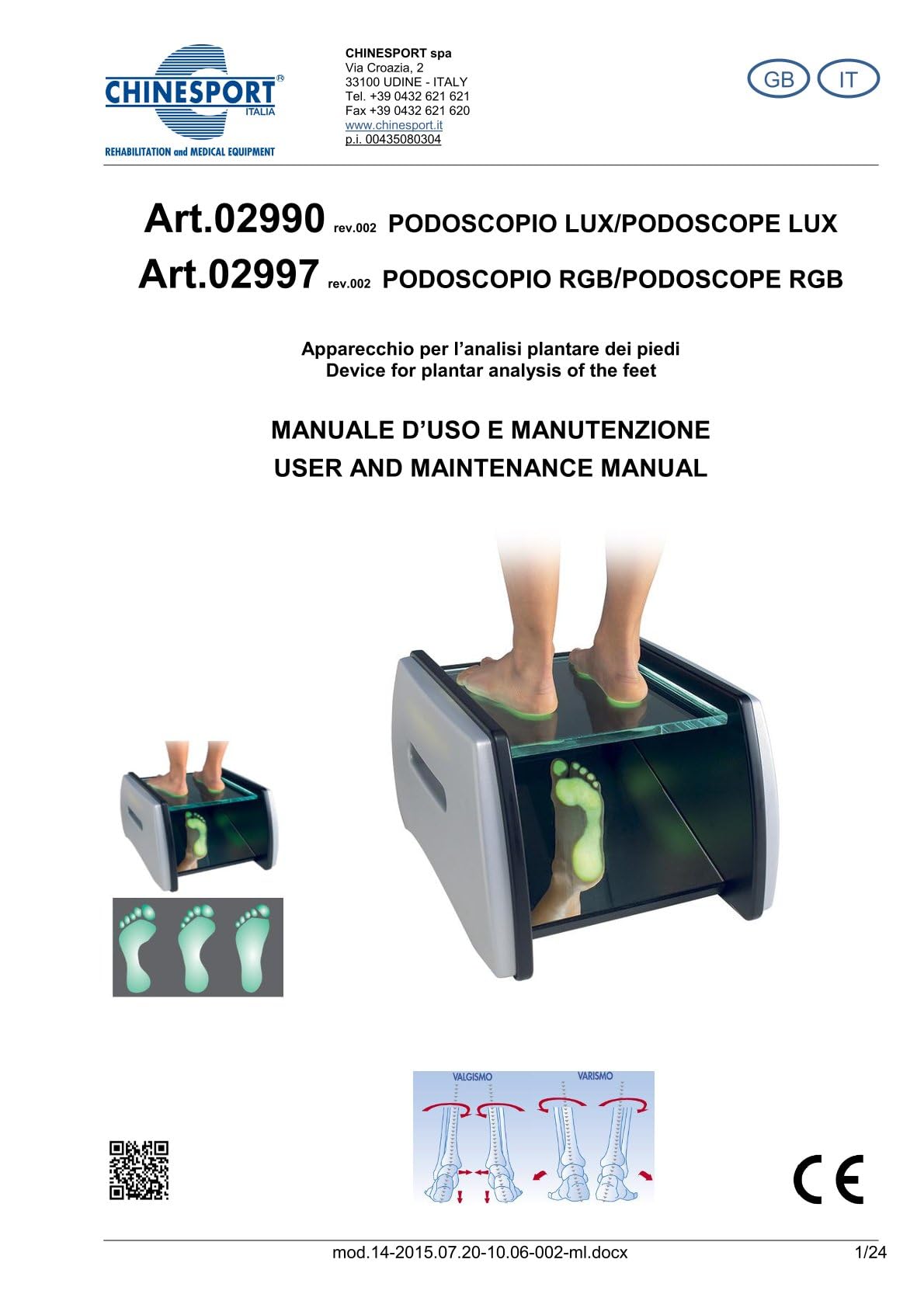 Chinesport - LED de podoscopio