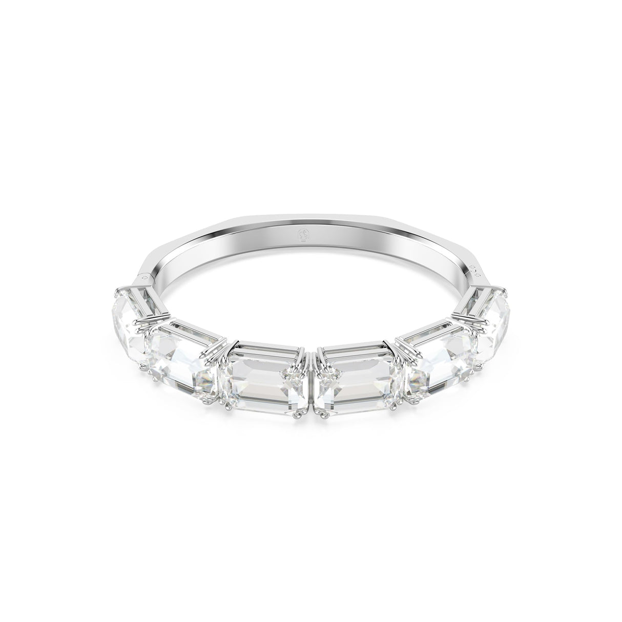 Swarovski Brazalete Millenia, Talla octogonal, Blanco, Baño de rodio