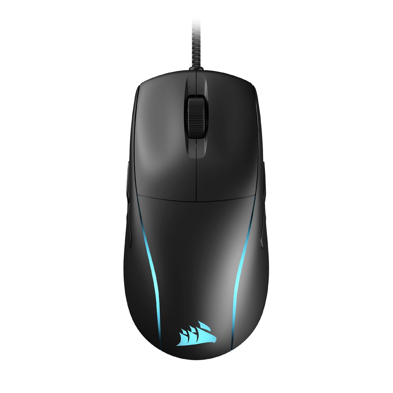Corsair M75 Ratón para Juegos FPS Ligero RGB con Cable – 26.000 PPP – Botones Laterales Intercambiables – PC – Negro