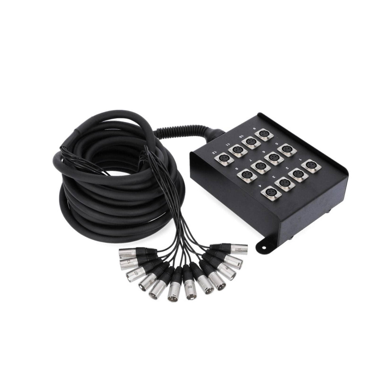 Adam Hall Cables K 12 C 10 - Manguera de Cable con Cajetín de Escenario 12/0 10 m