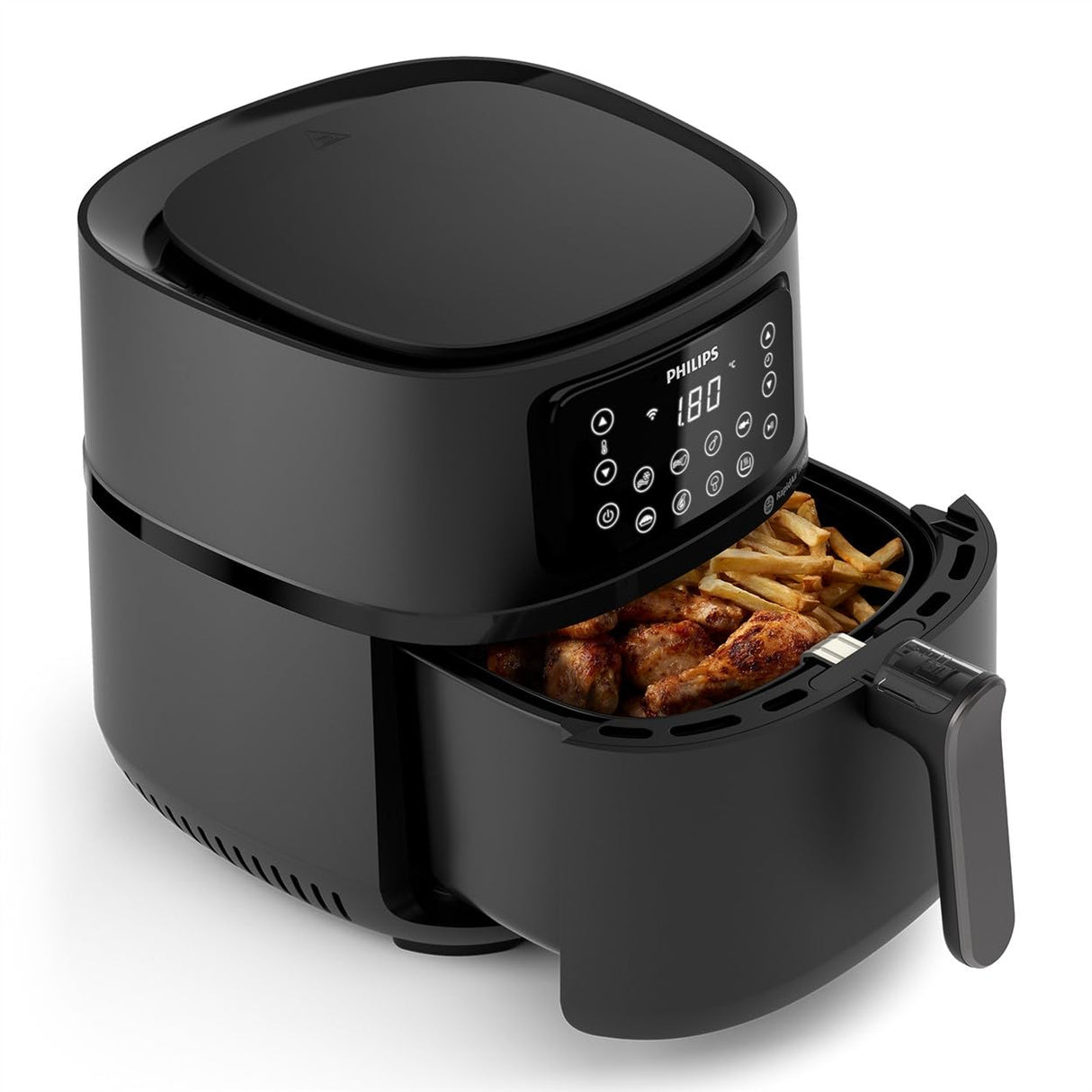 Philips Airfryer Serie 5000 XXL, WIFI, 7.2L (1.4Kg), Freidora De Aire con función 16 en 1, 90% Menos de grasa, Tecnología Rapid Air, Pantalla Digital, 8 preajustes, NutriU App con Recetas (HD9285/90)
