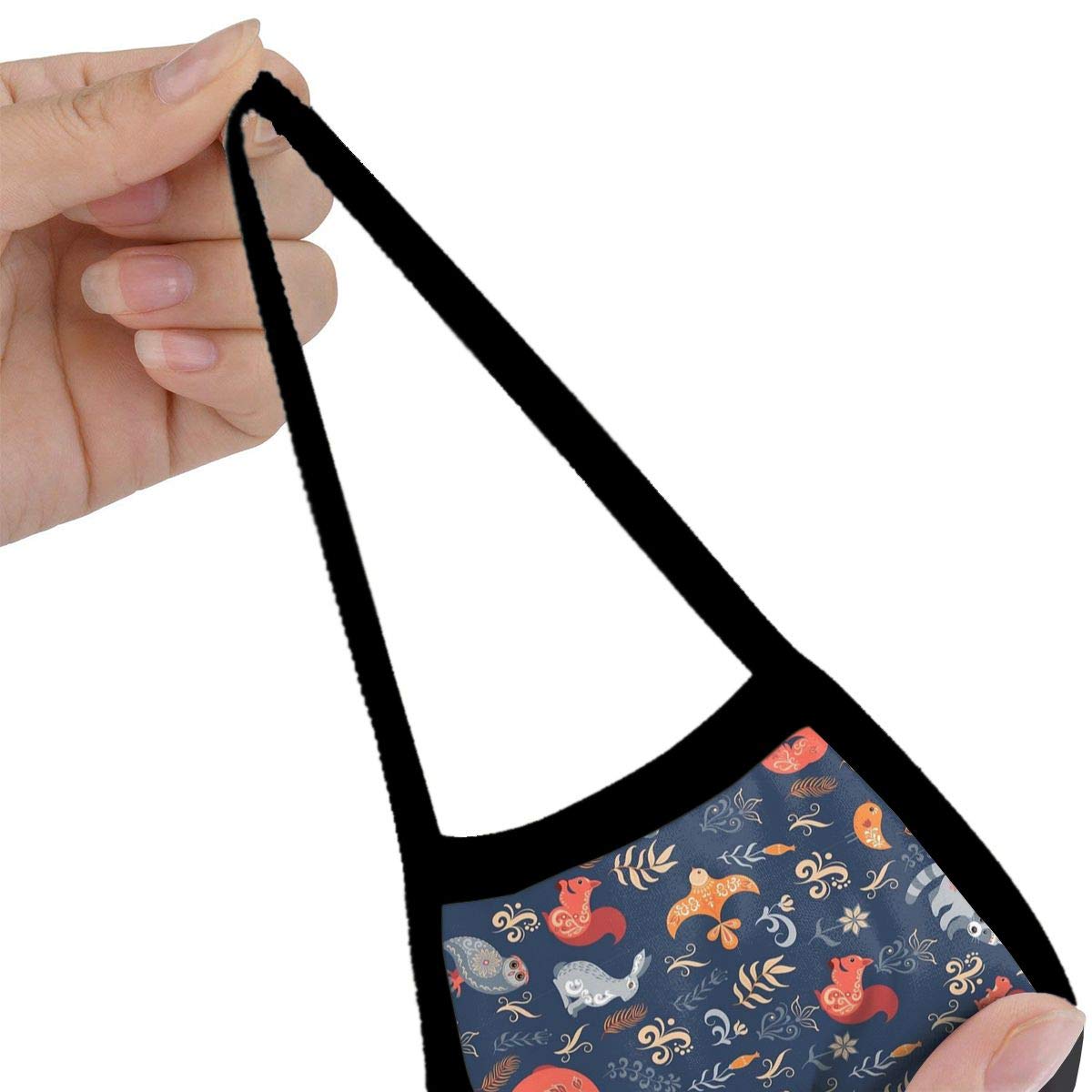 Fairy Tale Forest Animal Bear Unisex Adult Anti Dust Cover Face Cover Mouth Cover Black