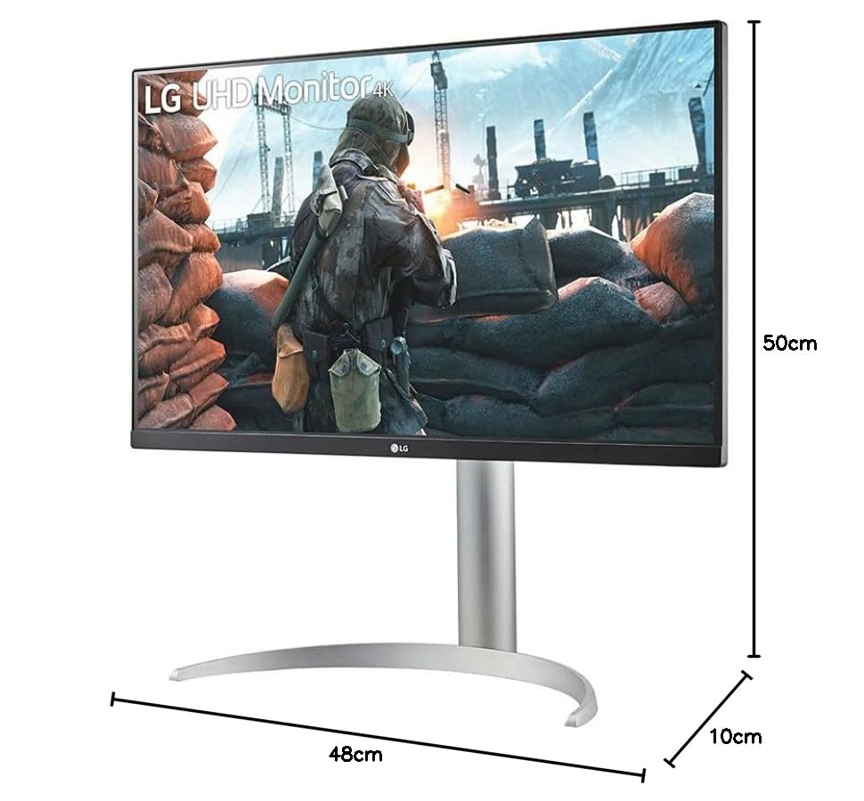 LG Monitor 27" 27UP650-W IPS HDR400 16:9 3840X2160 400CD/M2 60HZ 1200:1 5MS 178/178 Anti Glare 3H 2XHDMI DP Headphone out DCI-P3