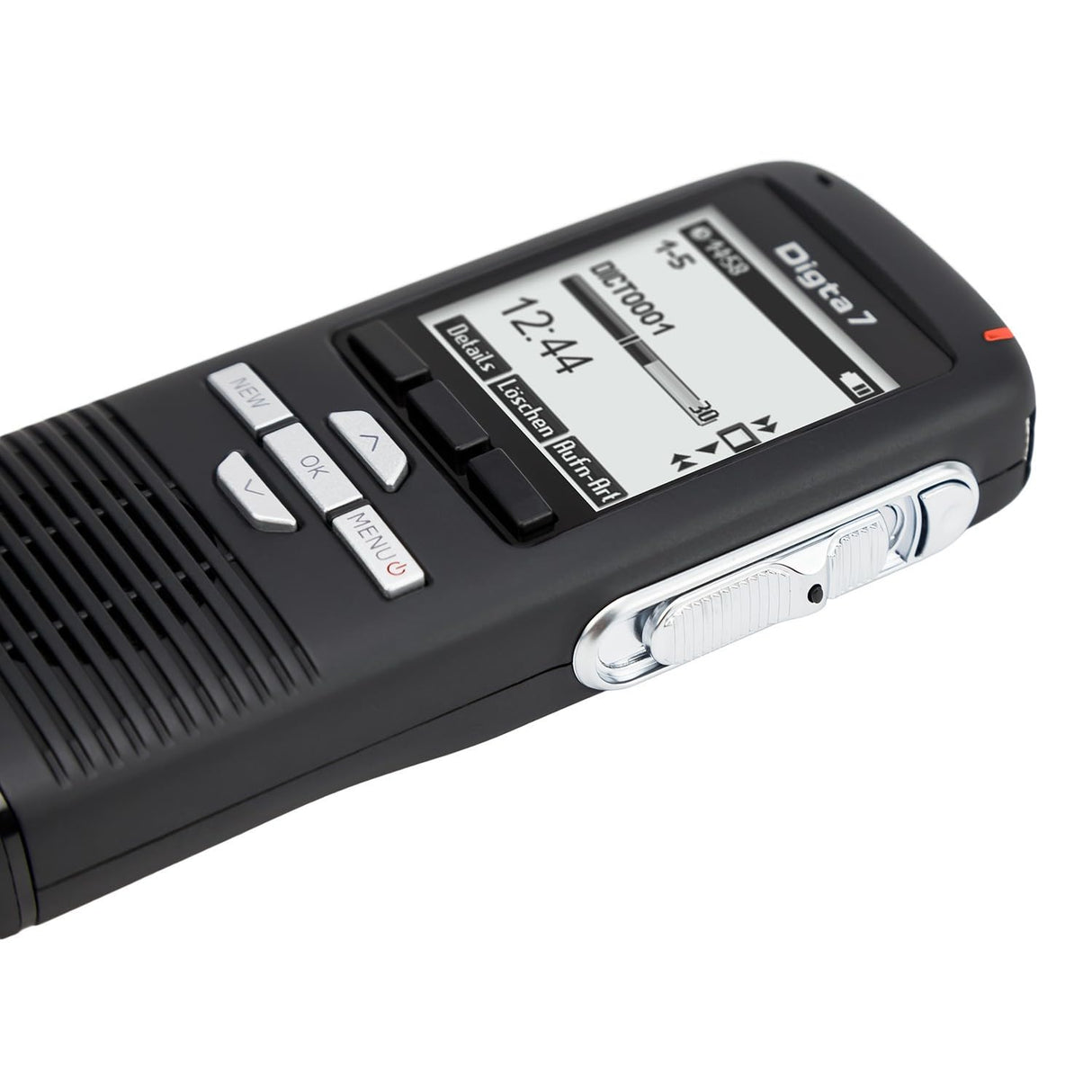 Grundig Digta 7 Starter Kit dictáfono Memoria Interna + Tarjeta de Memoria Negro - Dictáfonos (300 h, Quality Play (QP), Standard Play (SP), 200-20000 Hz, 2048 MB, LCD, 160 x 160 píxeles)