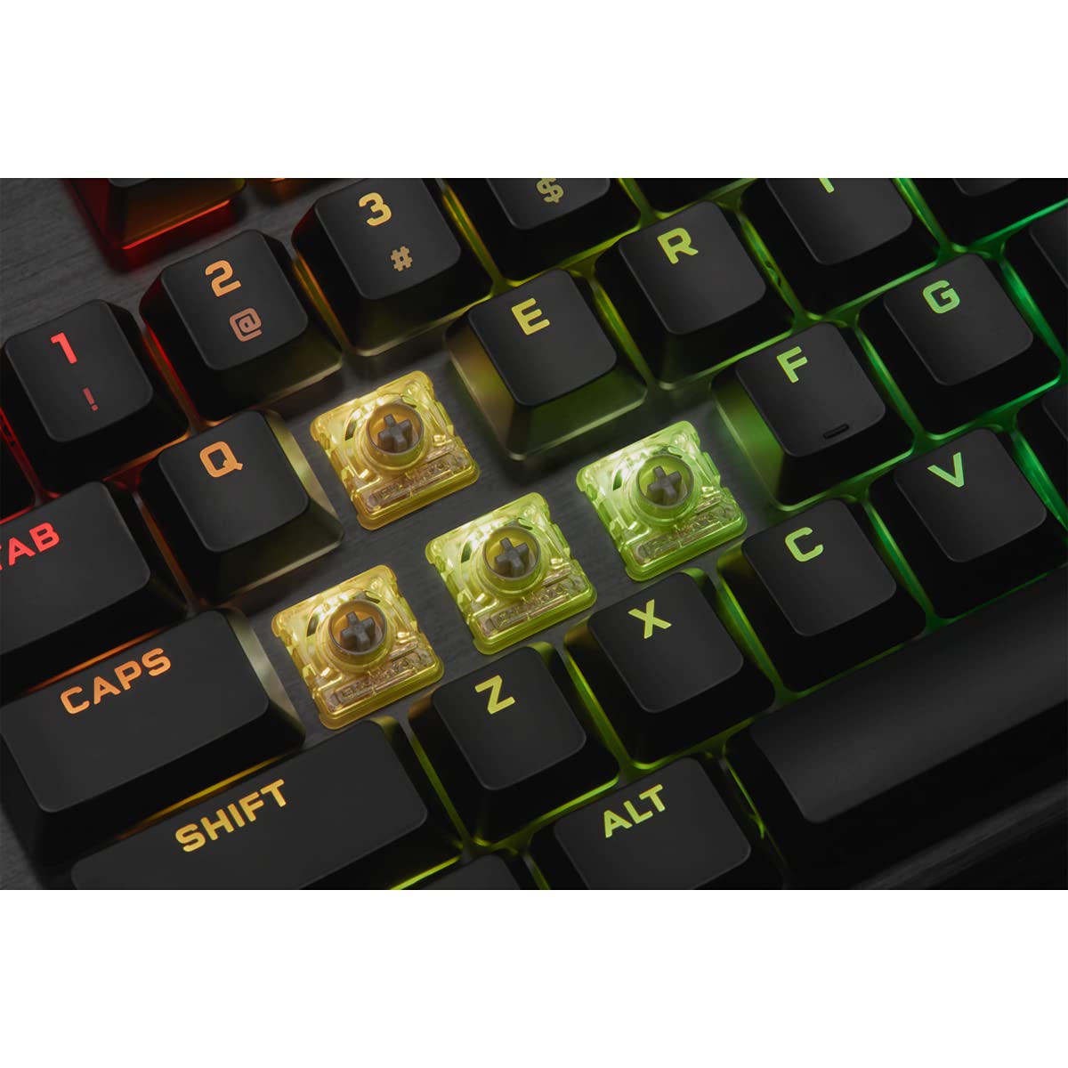 Corsair Compatible con K60 RGB Pro de bajo Perfil para Juegos Tastatur, RGB LED - Negro