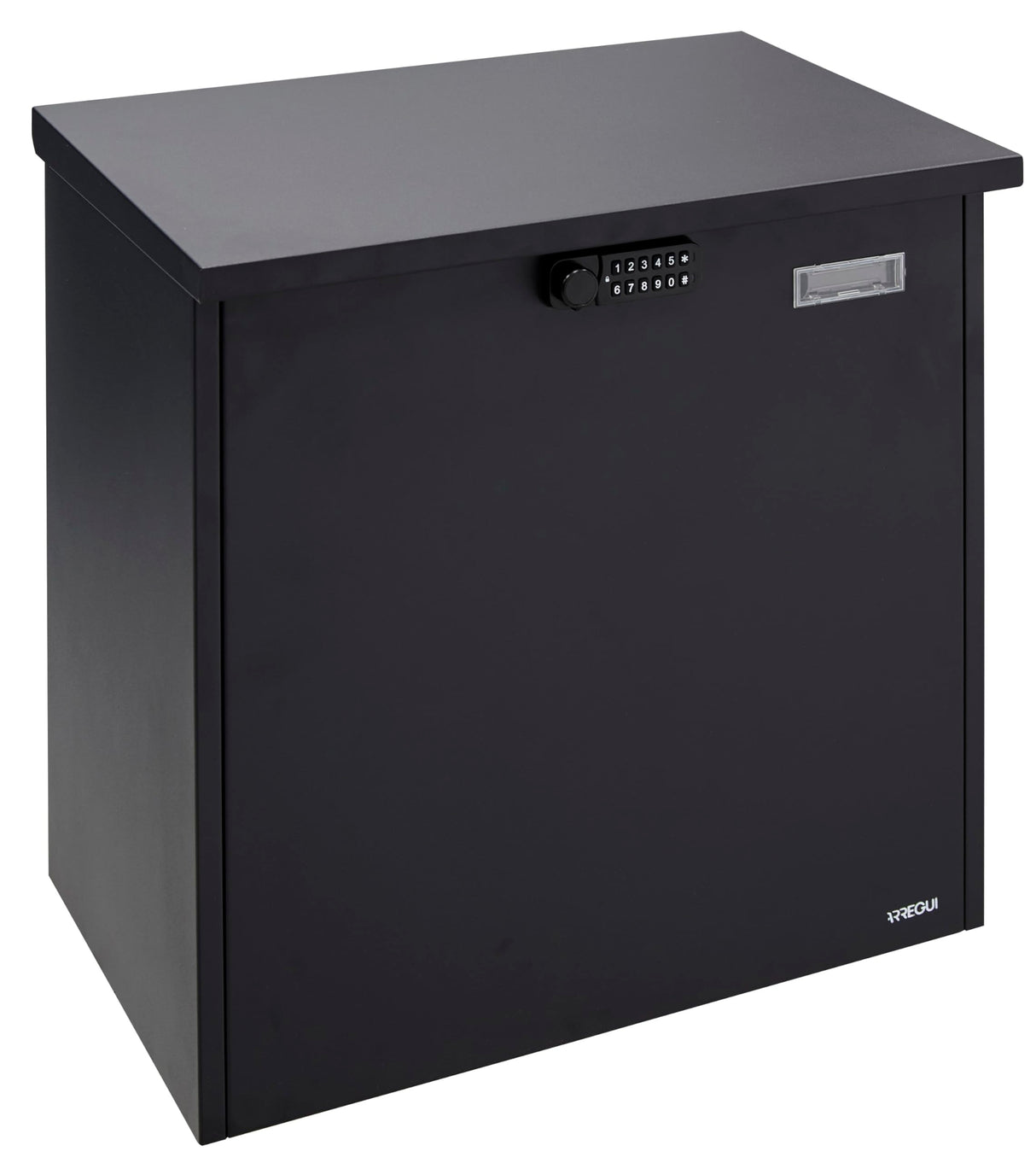 ARREGUI Bigpack Base Electrónico EP2104E Buzón Individual de Paquetería con Apertura Electrónica | Buzón de Acero para Paquetes Grandes (Paquete Máximo: 47x46x24 cm) | Buzon Compras Online | Negro