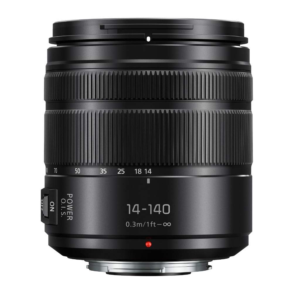 Panasonic Lumix G Vario 14-140 mm teleobjetivo Zoom con F3.5-5.6 II ASPH, Montura sin Espejo Micro Cuatro Tercios y Power O.I.S. - H-FSA14140 (actualizado USA Negro)