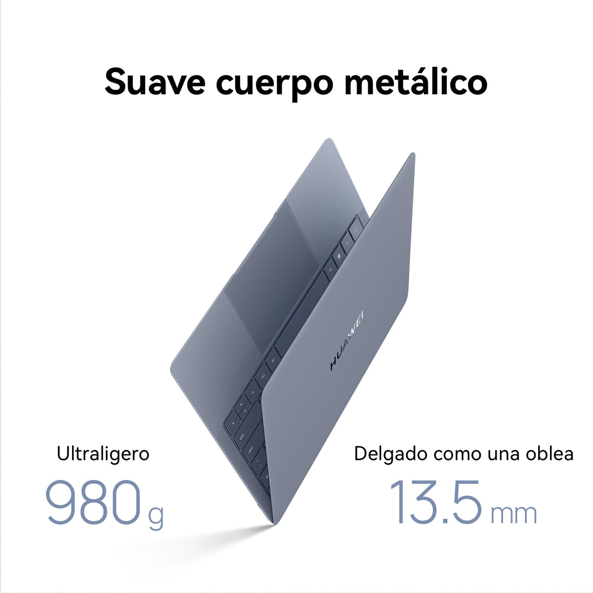 HUAWEI MateBook X Pro Core Ultra, 980 g Ultraligero, Procesador IntelCore Ultra 9, 14,2 Pulgadas, Pantalla OLED Flexible, 32GB + 2TB, Azul Morandi