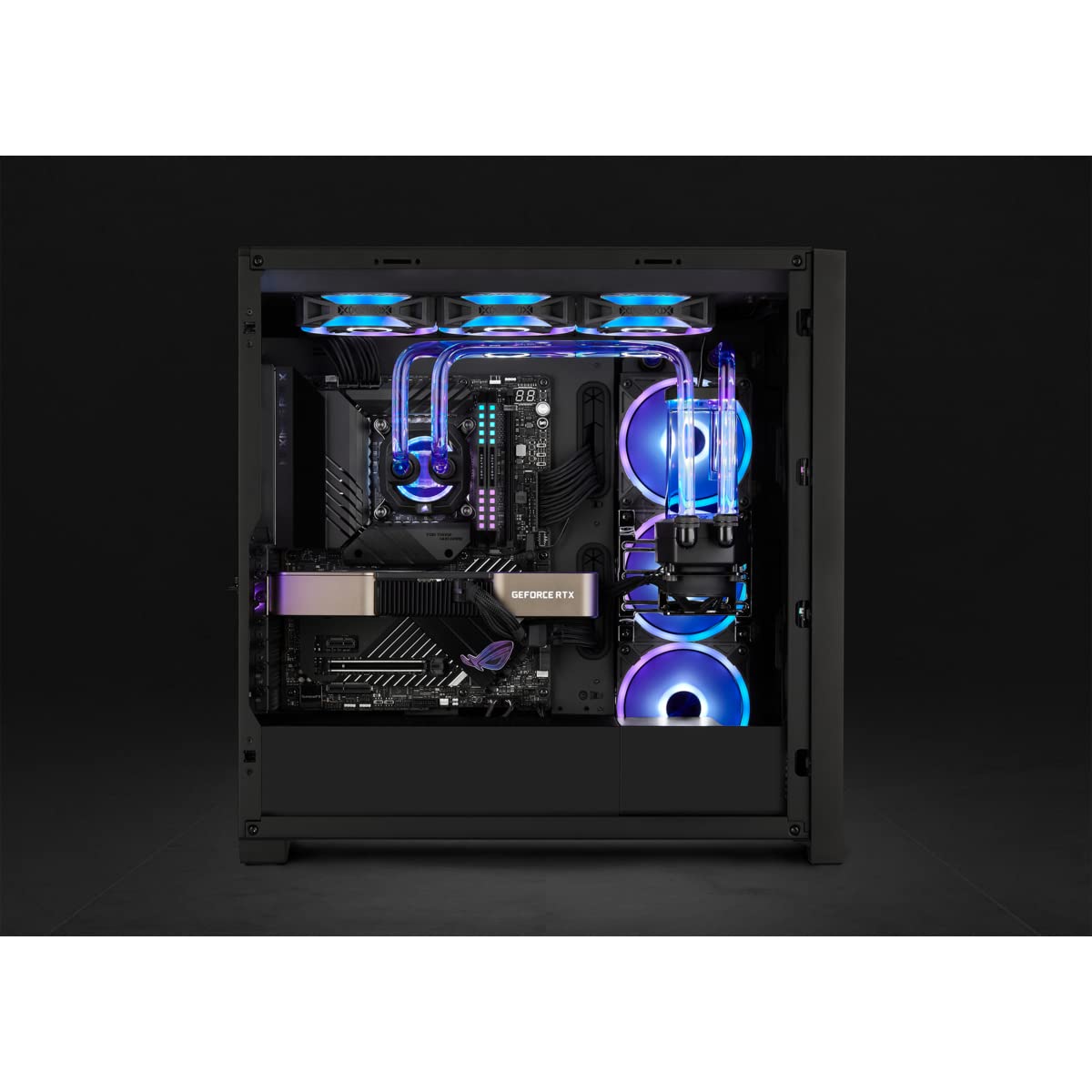 Corsair Hydro X Series iCUE XH305i RGB PRO Kit de Refrigeración Personalizada (Circuito Refrigeración para CPU, Bloque de Refrigeración Líquida CPU, Pack Bomba/Depósito D5, 3 Ventiladores RGB) Blanco