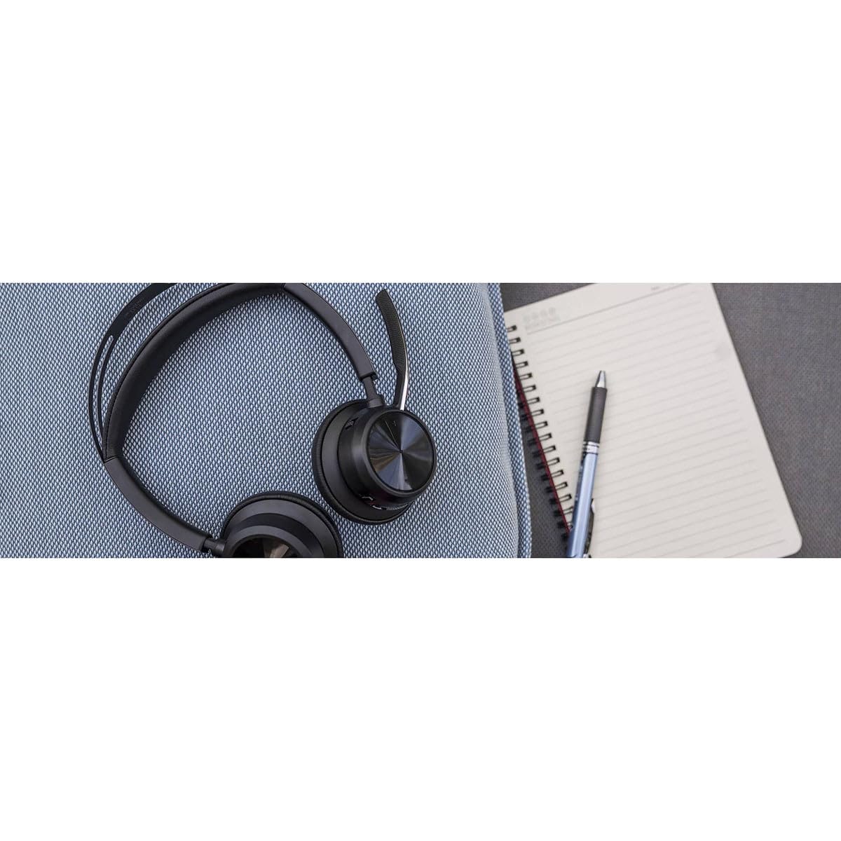 Poly Voyager Focus 2 - Auriculares USB C certificados por Microsoft Teams + adaptador USB-C/A - Certificación Microsoft Teams - Asistente de Google - Siri - Estéreo - USB tipo C - Cableado/inalámbrico