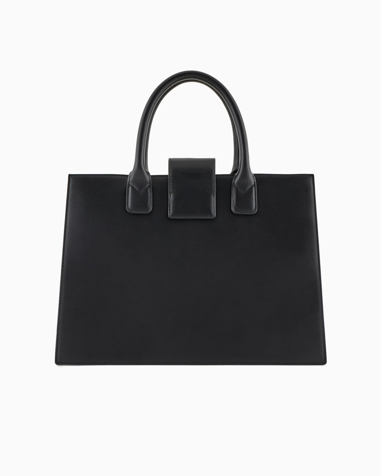 Armani Exchange Jodie, Sustainable, Logo Plate Closure, Medium Tote Mujeres, Negro, Talla única