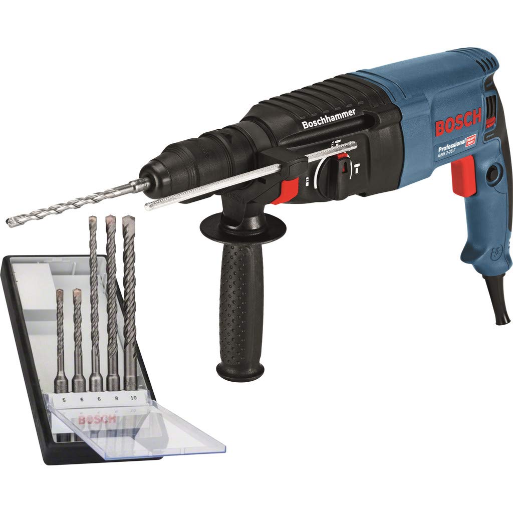Bosch GBH 2-26 F rotary hammers SDS Plus 900 RPM 830 W - Martillo perforador (SDS Plus, 6,8 cm, 900 RPM, 2,7 J, 4000 ppm, 1,3 cm)