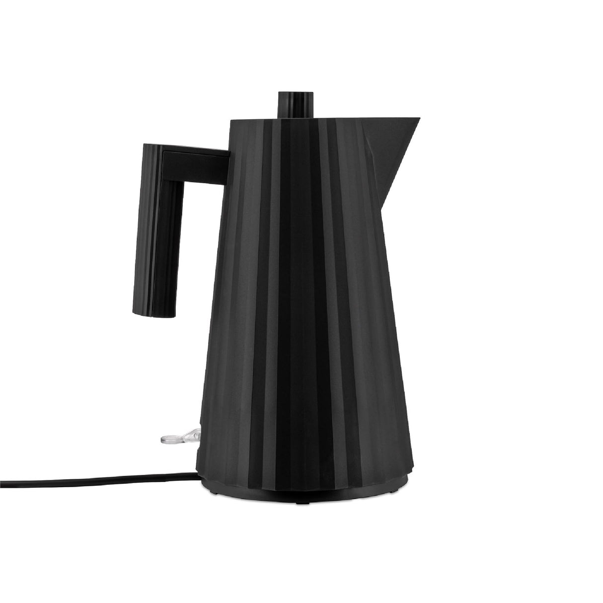 Alessi Plissé MDL06 B/UK - Hervidor Eléctrico de Design, en Resina Termoplástica, Enchufe Inglés 2400W, 170cl, Negro
