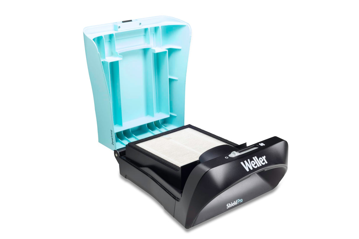 Weller FT91019299 ZeroSmog ShieldPro Aspirador De Humo: Filtración Eficaz De Partículas Y Gas, Eliminación De Olores Para Una Estación De Trabajo Única