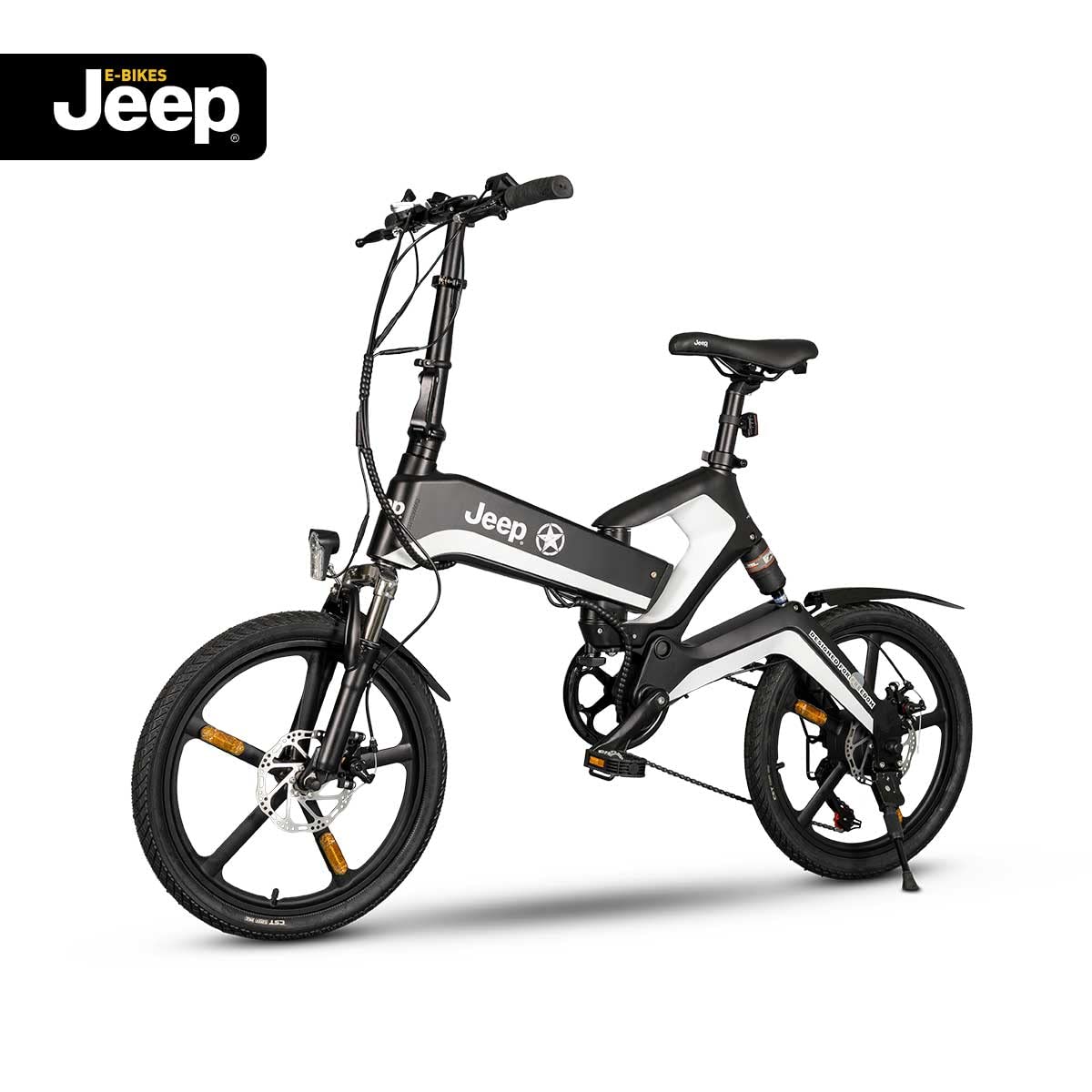 Jeep FFR 7050 Bicicleta eléctrica, Unisex Adulto, Negro, 20 Inches