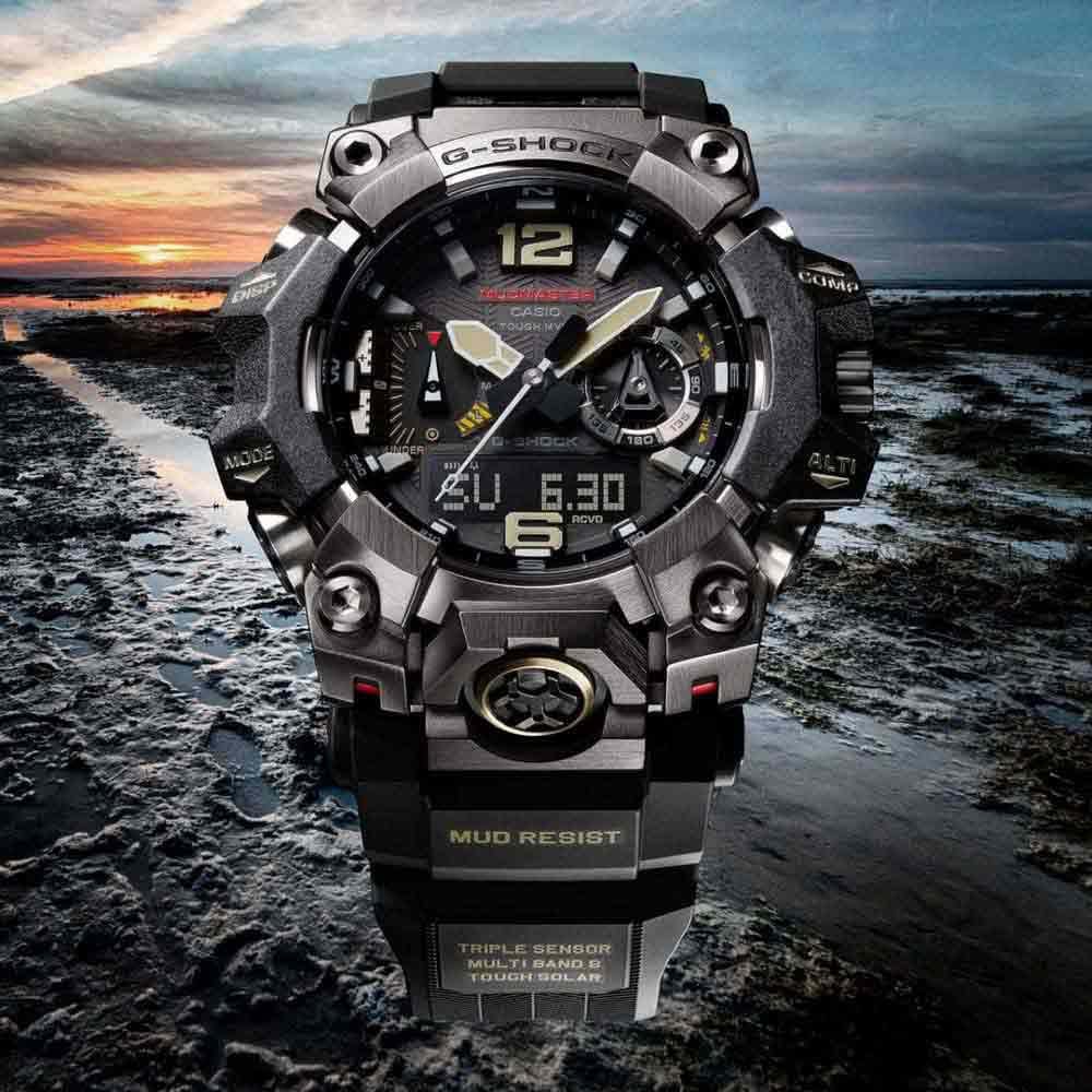 CASIO Reloj Hombres de Cuarzo con Correa en Acero Inoxidable GWG-B1000-1AER