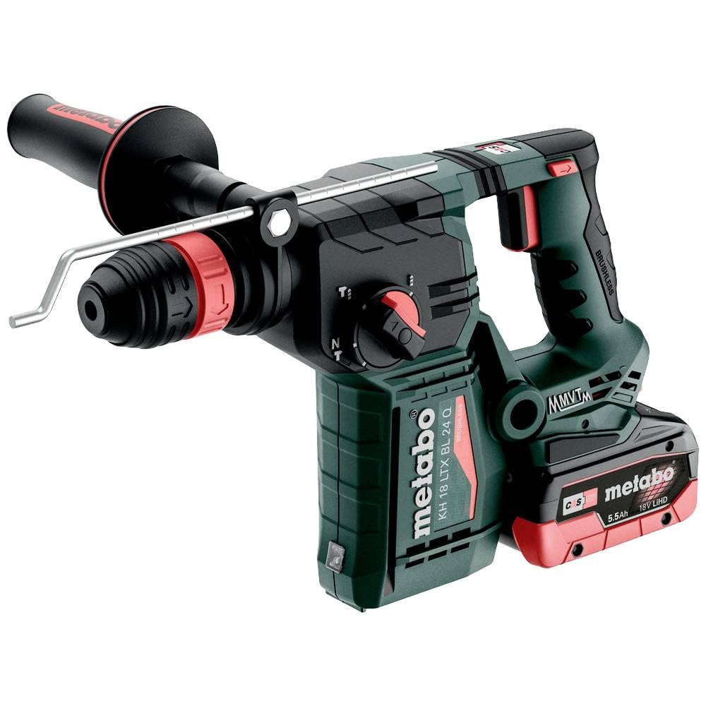 Metabo KH 18 LTX BL 24 Q SDS-Plus-Martillo perforador cincelador inalámbrico 18V 5.5Ah