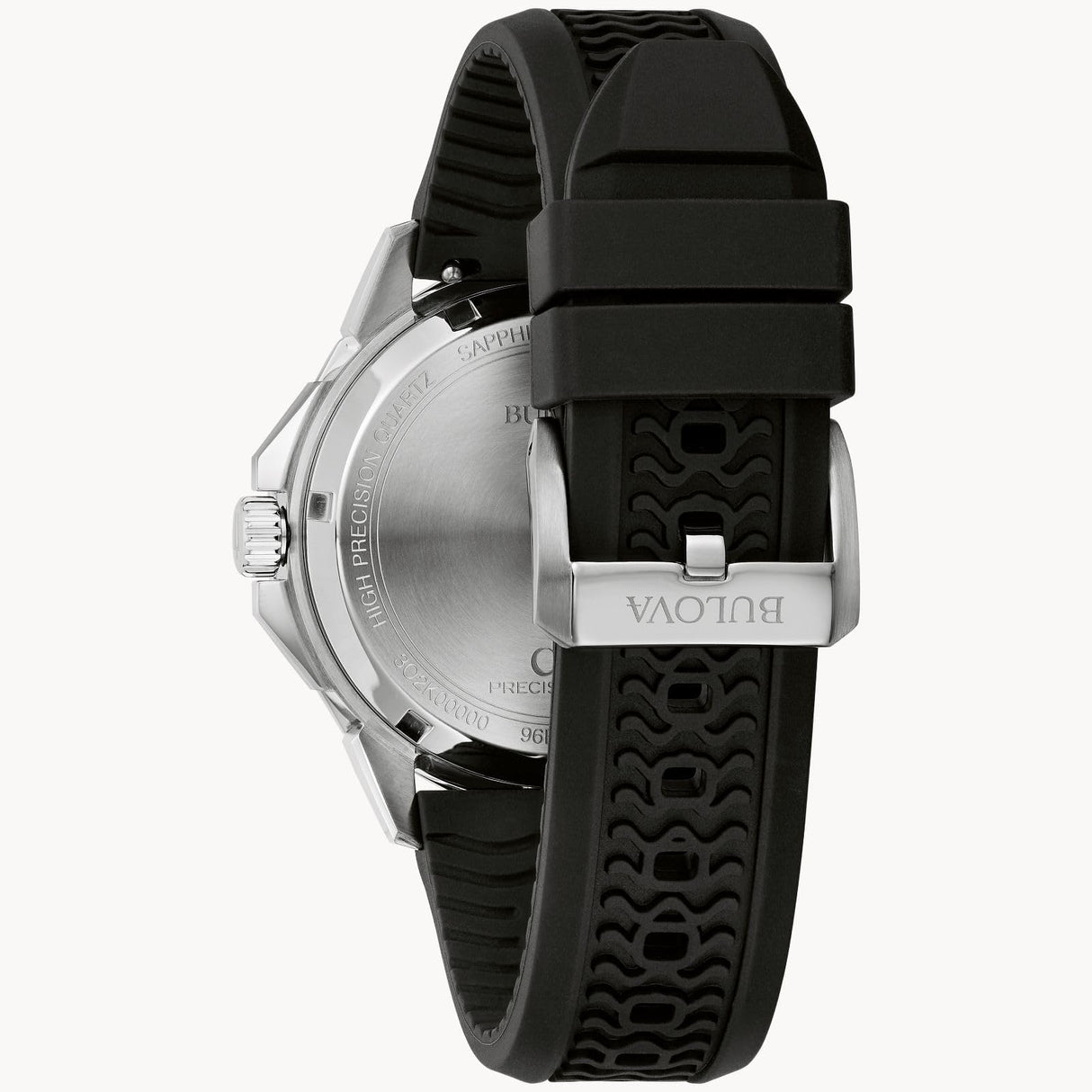 Bulova Reloj Analógico para para Hombre de Cuarzo con Correa en Silicona 96B431
