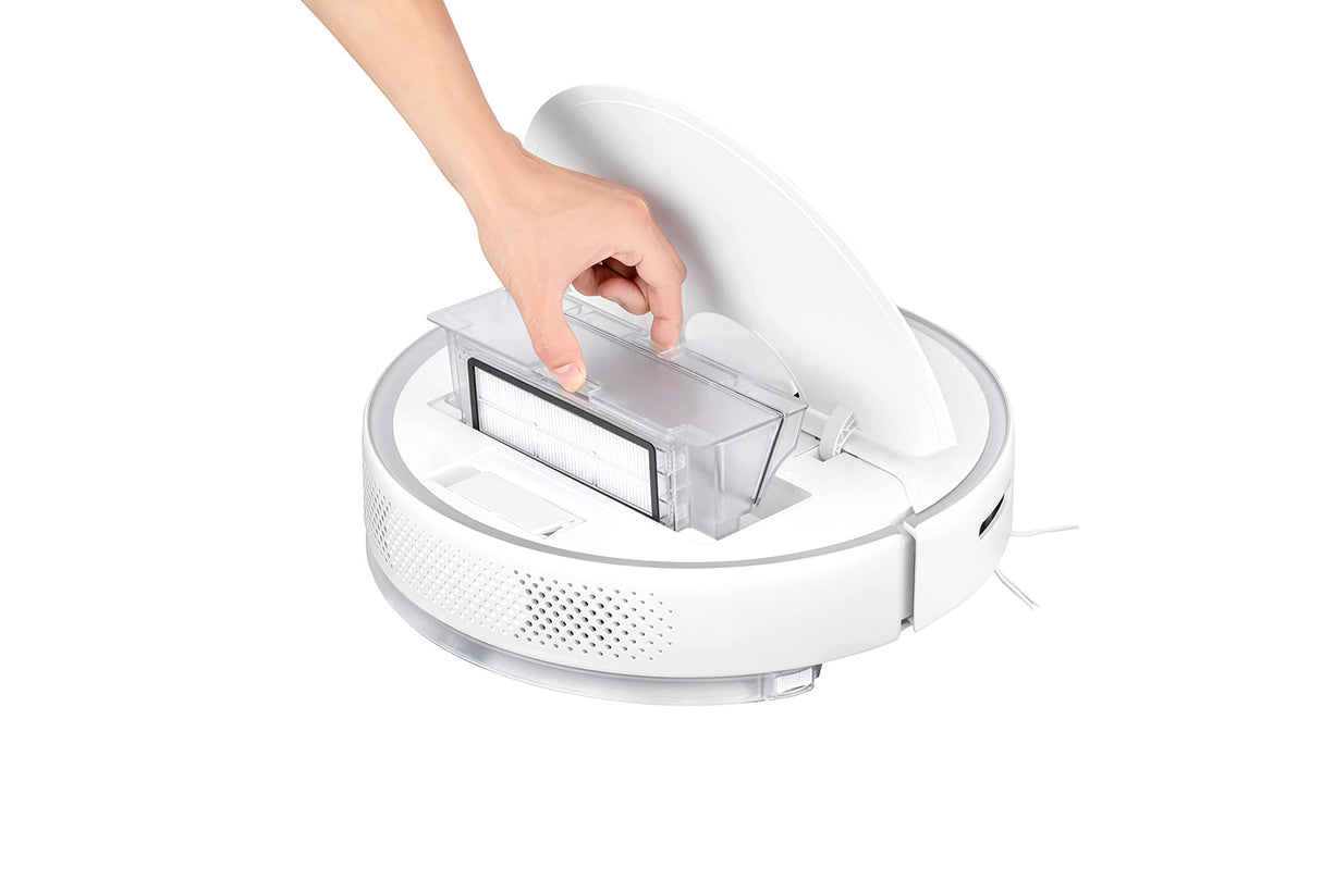 roborock S6 Pure - Robot de Limpieza y succión (Potencia de aspiración 2000Pa, batería 150min, Polvo de 460ml, Agua de 180ml, 69dB, algoritmo de Ruta Adaptable, Control por App y Voz) Blanco, R100004A