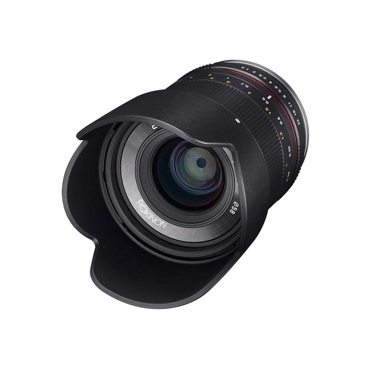 Rokinon RK21M-FX 21 mm F1.4 ED AS UMC Alta Velocidad Gran Angular Lente para Fuji (Negro)