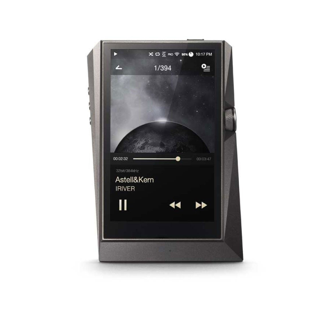 'Astell & Kern AK 380 Titanium audiophiler Hires Reproductor MP3 con Wi-FI y Bluetooth aptX HD Meteoric Titan