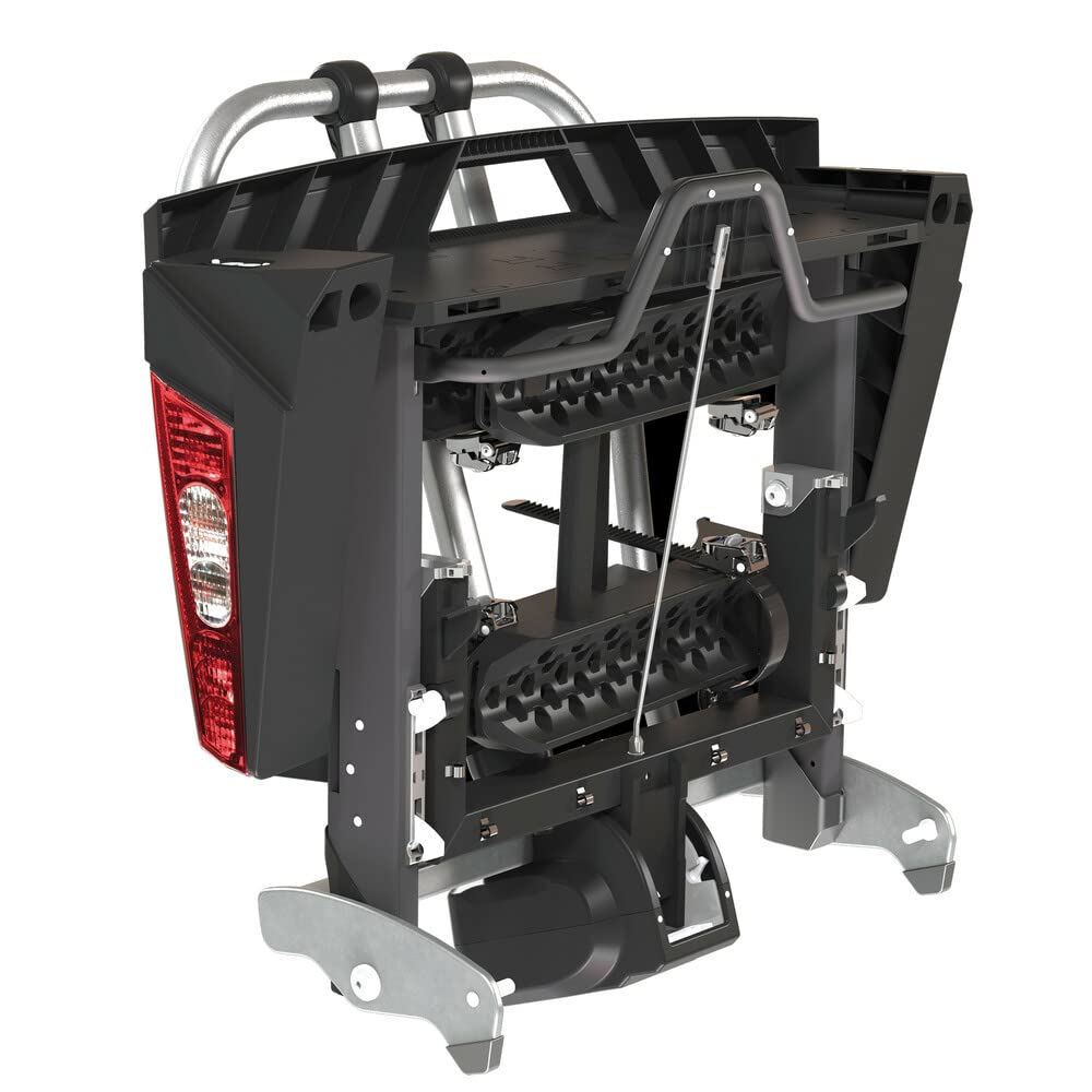 Yakima FOLDCLICK 2 Car bicycle holder Montaje de enganche trasero Negro, Metálico - Soporte de bicicleta (14,5 kg, 740 x 670 x 280 mm)