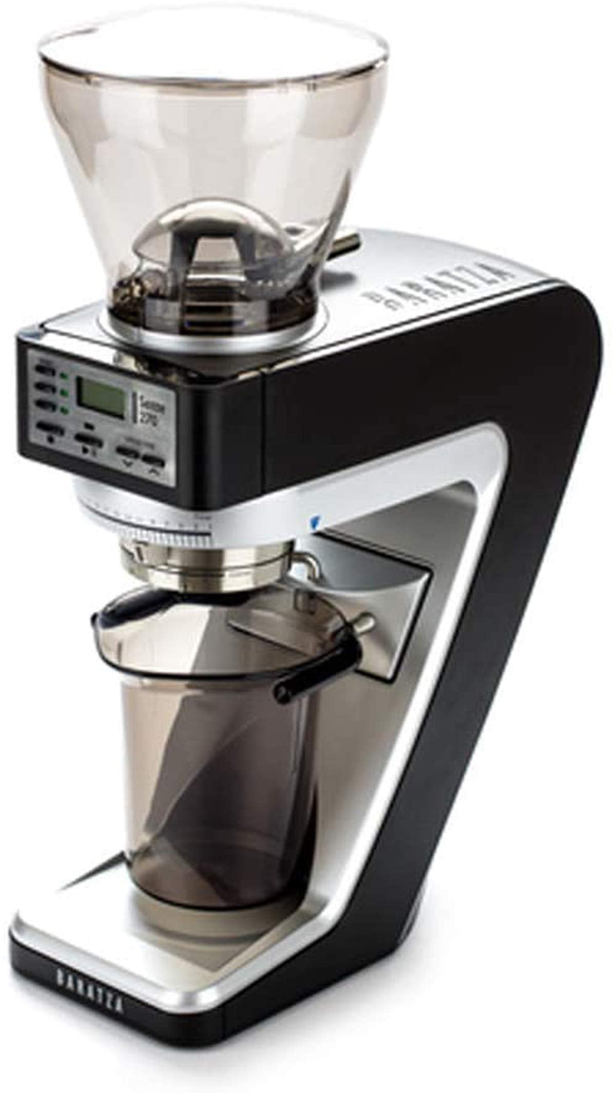 Baratza Argent/Noir Molinillo de café electrónico, 270 W, 1 Liter, Acero Inoxidable plástico, Negro Y Transparente