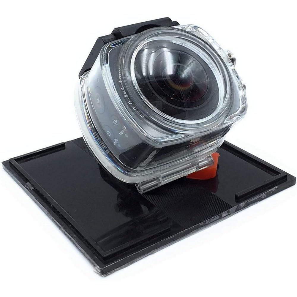 NK Cámara de Acción - Cámara Deportiva 360º con Gran Angular, 8 MP, Carcasa Waterproof, Palo de Selfie y Control Remoto invluido, WiFi, Full HD 1080p, LCD 2in (Color Negro)