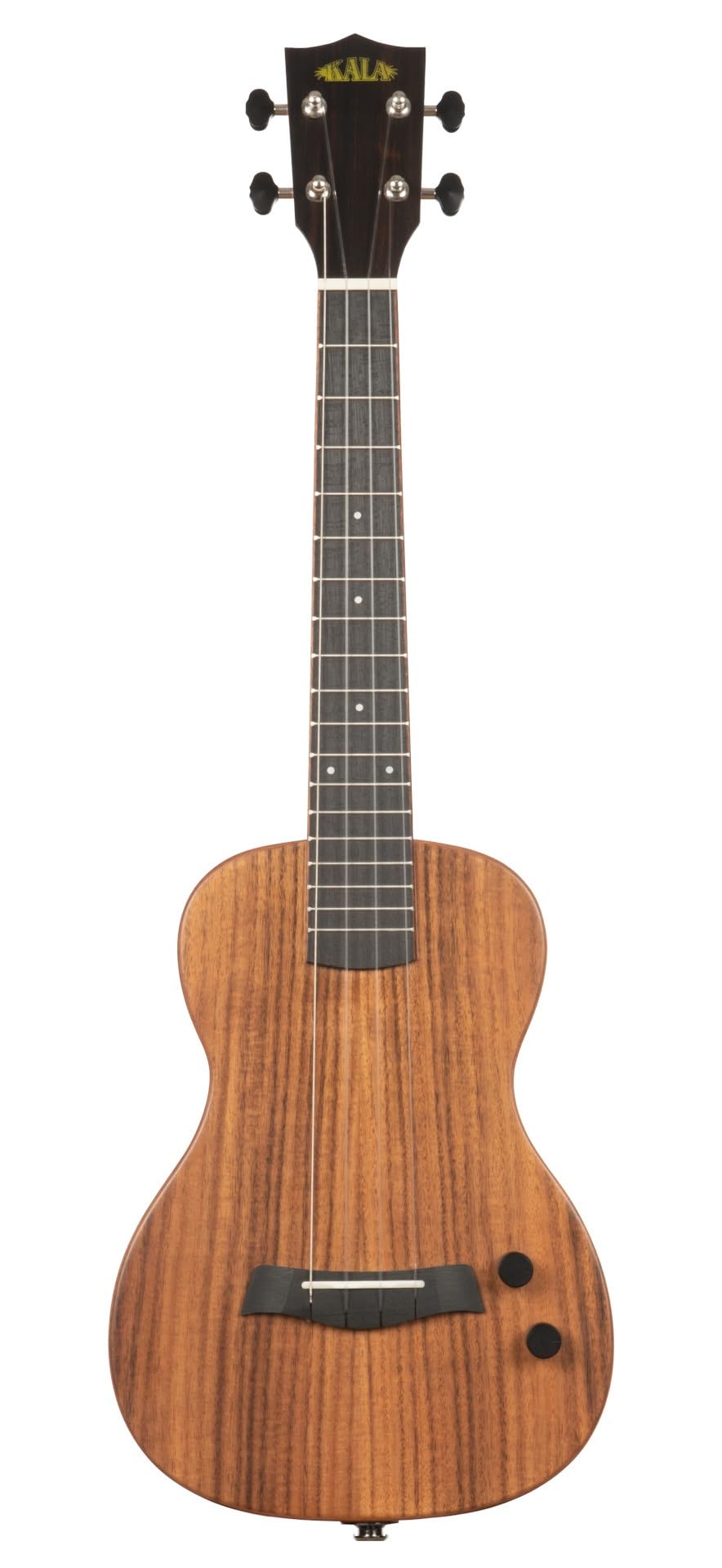 Kala KA SB ACA T Solid Body Electric Flame Acacia Tenor, with Bag