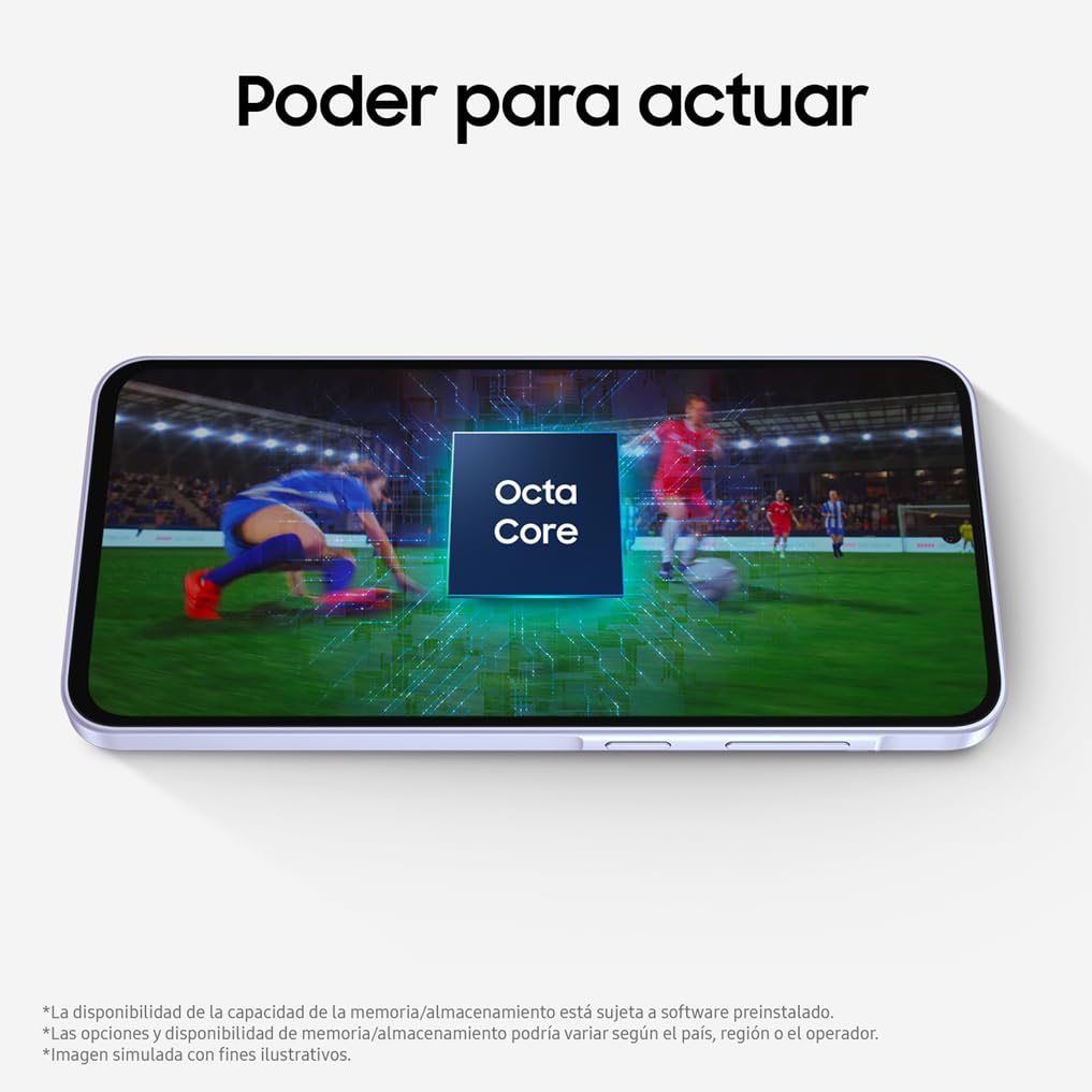 Samsung Galaxy A36 5G 128GB Teléfono Móvil, 6GB RAM, 50MP Cámara, Negro, Garantía del Fabricante 3 Años + 1 Año Extra