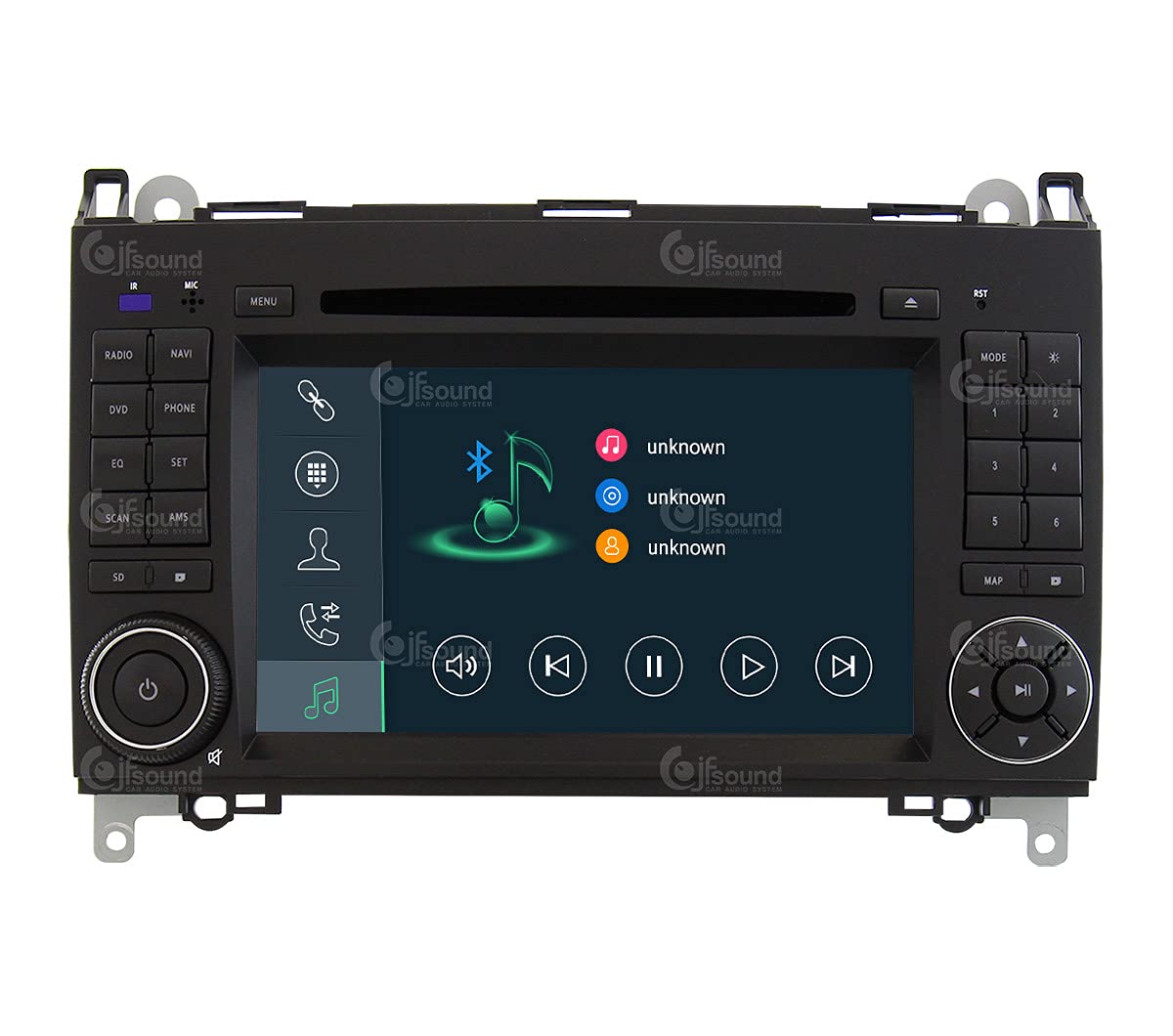 Autorradio de Ajuste Personalizado para Mercedes Android GPS Bluetooth WiFi Dab USB Pantalla táctil Full HD 7" procesador de 8 núcleos y comandos de Voz