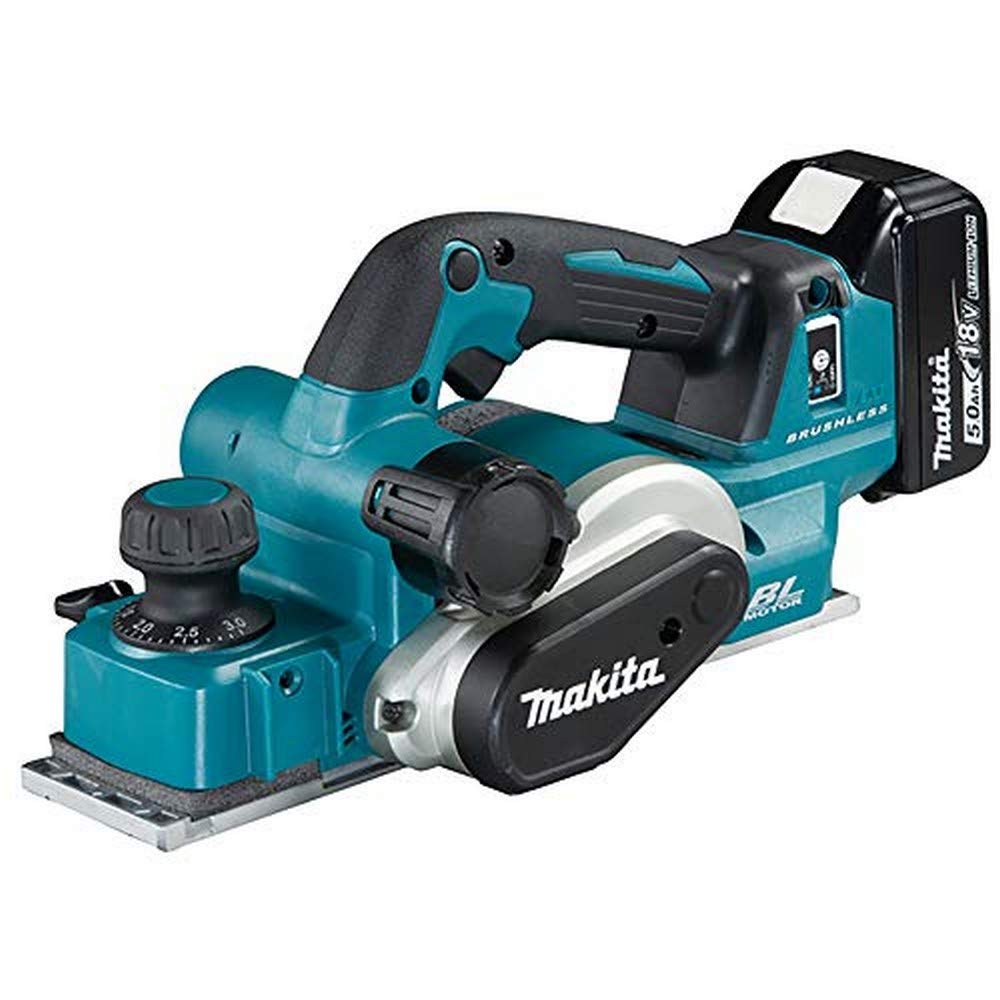 Makita DKP181RTJ Cepillo 82mm + 2 baterías 18V Li-Ion 5Ah + estuche Makpac