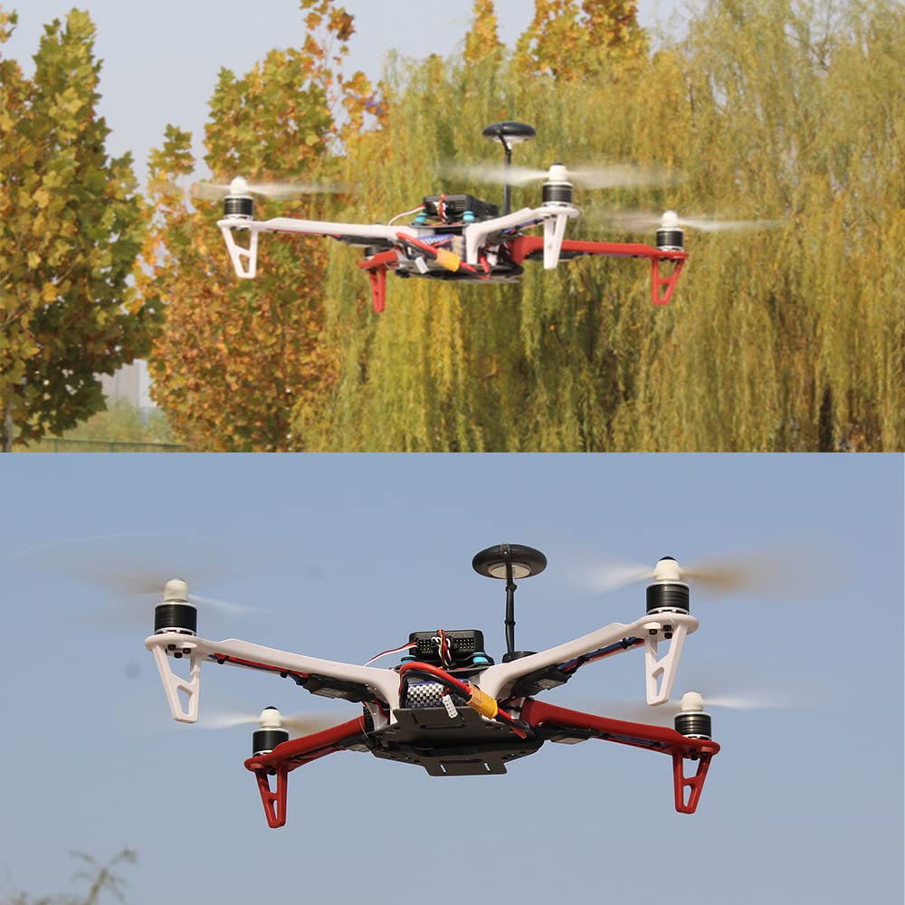 HAWK'S WORK F450 Drone Kit para construir, Marco + Pixhawk + GPS + Mรณdulo de alimentaciรณn + ESC + Motor sin escobillas + Hรฉlice + Baterรญa + Transmisor y Receptor RC + Accesorio (Conjunto A)