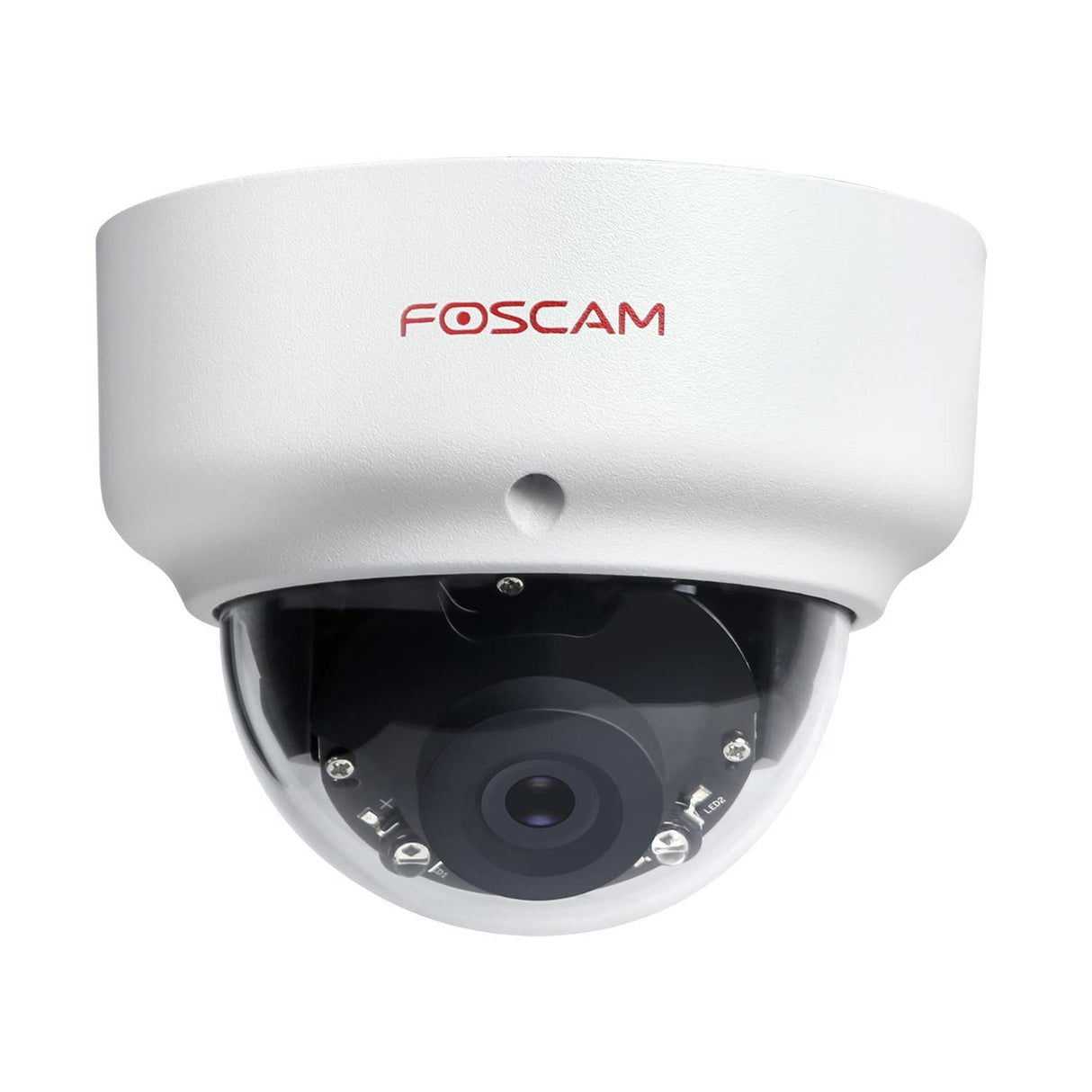 Foscam D2EP - Cámara IP PoE Exterior HD 2 MP infrarroja de 20 m, detección de Movimiento Inteligente, Compatible con Amazon Alexa