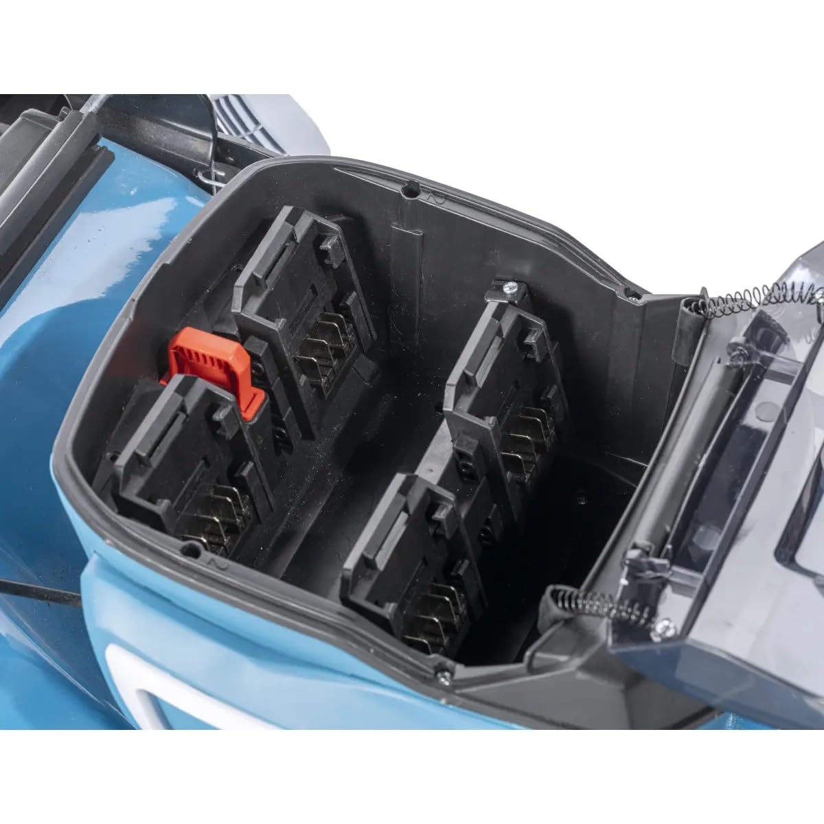 DEDRA Cortacésped inalámbrico 2 x 18 V SAS + All DED6997X, Ancho de Corte 46 cm