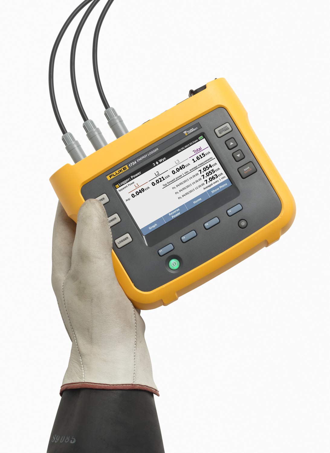 FLUKE-1734/EUS Registrador de energía, versión EU/US avanzada