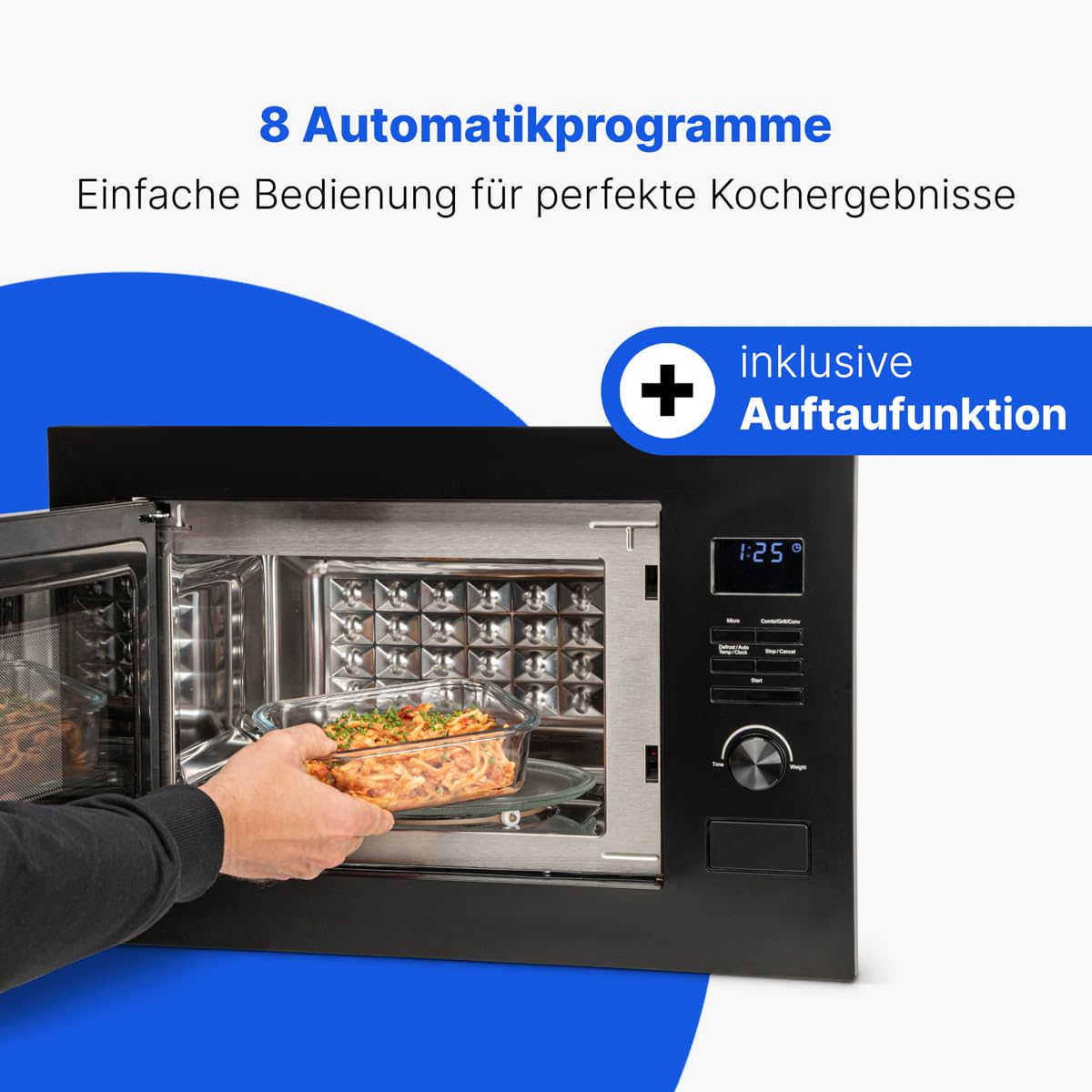 Micro ondes encastrable avec grill noir Bomann MWG3001HEB-noir