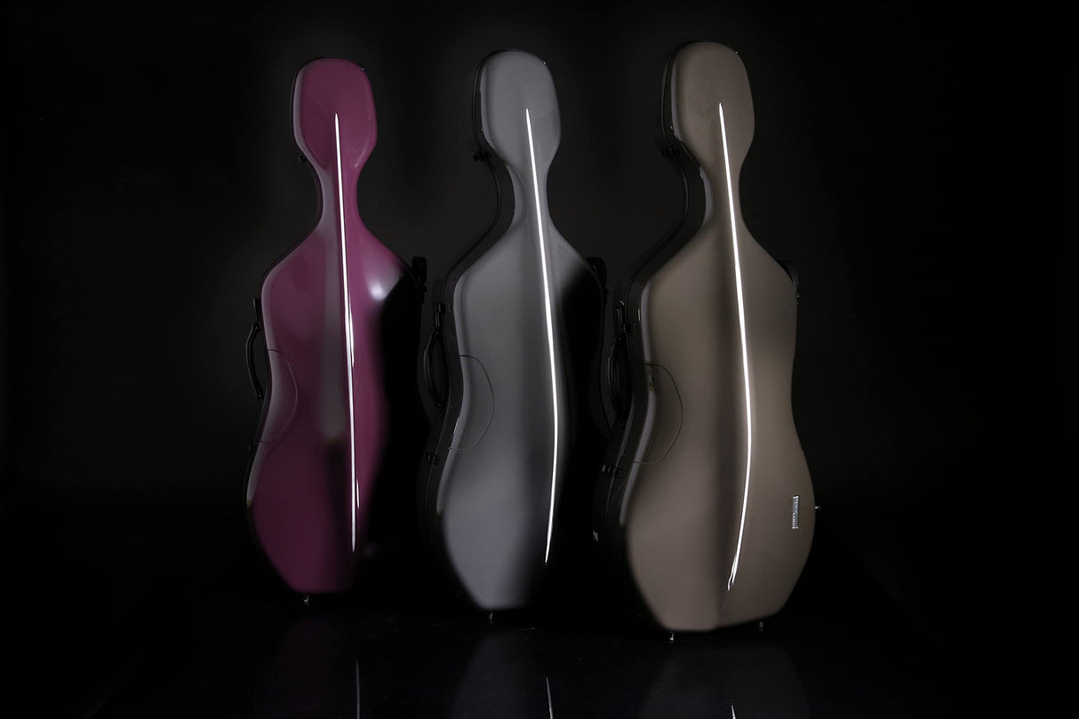 Gewa Estuche Cello Air 3.9 Marrón/Negro Made in Germany, Extremadamente resistente a la rotura, EL mejor ratio de aisamiento