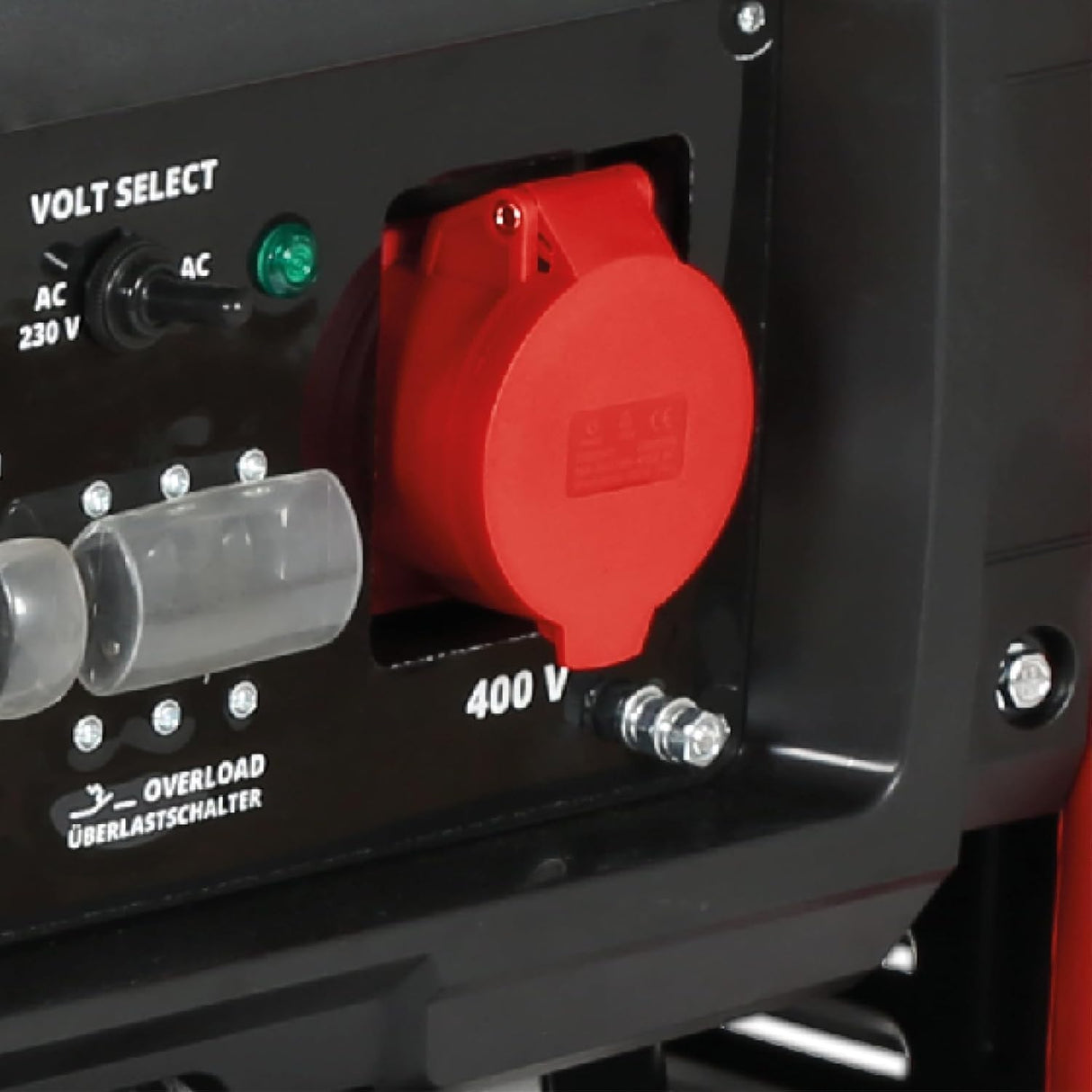 Einhell Generador de corriente (gasolina) TC-PG 8000 (potencia máxima 8000 W, potencia continua máx. 7500 W, depósito de 25 l, motor de 4 tiempos, 2x 230 V, 1x 400 V, seguro a falta de aceite)