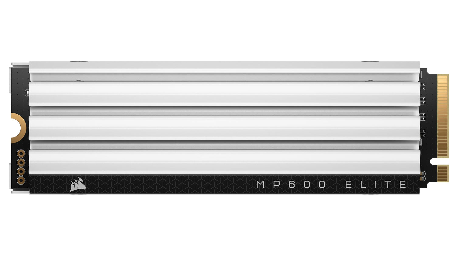 Corsair MP600 Elite 2 TB M.2 PCIe Gen4 x4 SSD NVMe - Optimizada para PS5 - Disipador Térmico Incluido - M.2 2280 - hasta 7.000 MB/s de Lectura Secuencial - NAND 3D TLC de Alta Densidad - Blanco