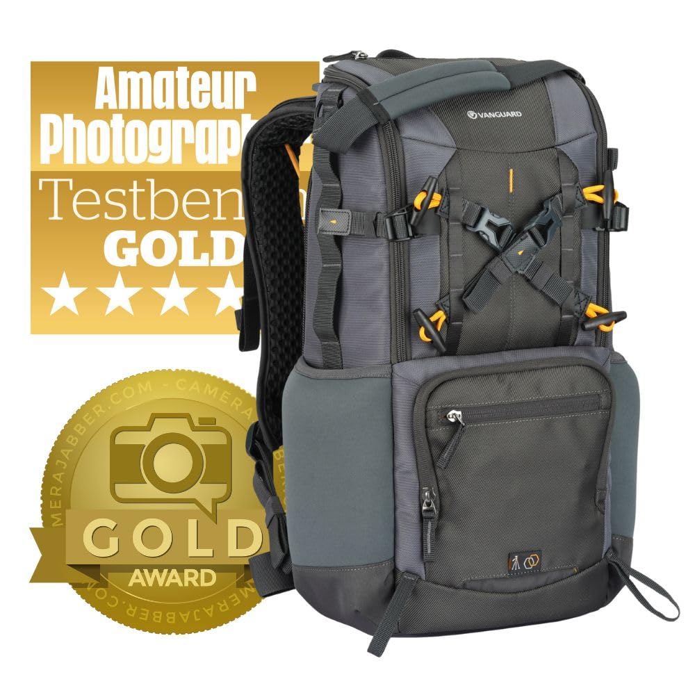 VANGUARD Alta Sky 68-Mochila para cámara réflex Digital Pro/sin Espejo con Agarre Adjunto y Lente de 600 mm/800 mm, Gris, Unisex Adulto