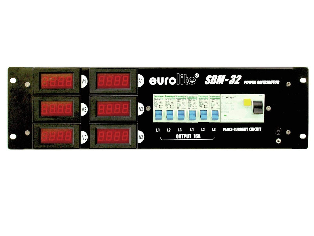 Eurolite SBM 32 19 pollici distributore di potenza 32A